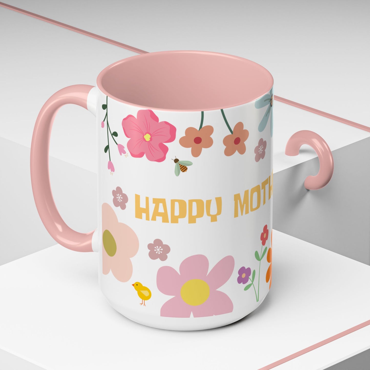 Floral Happy Mother's Day Coffee Mug - 11oz & 15oz - 11915