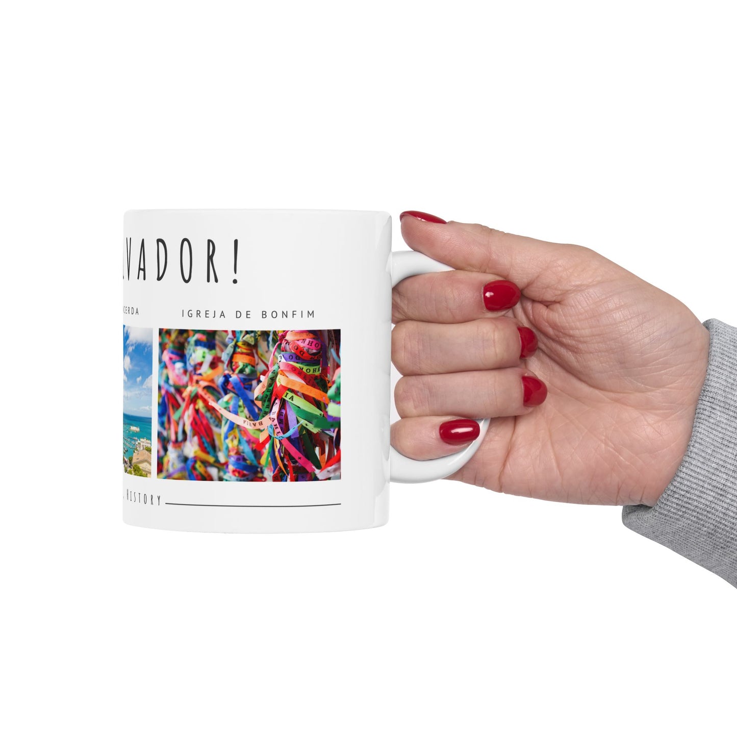 Hello Salvador Ceramic Mug – 11oz & 15oz – Celebrate Culture, Music, & History - 12238