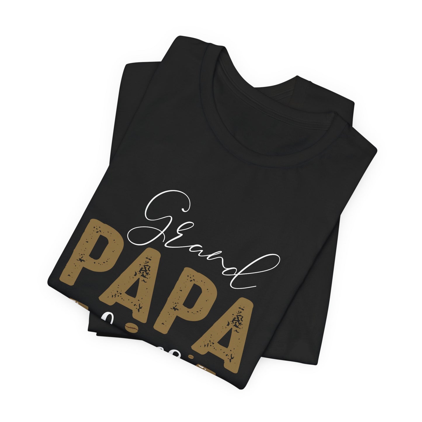 Grand Papa Loves Coffee - Unisex Jersey Short Sleeve Tee - 12553
