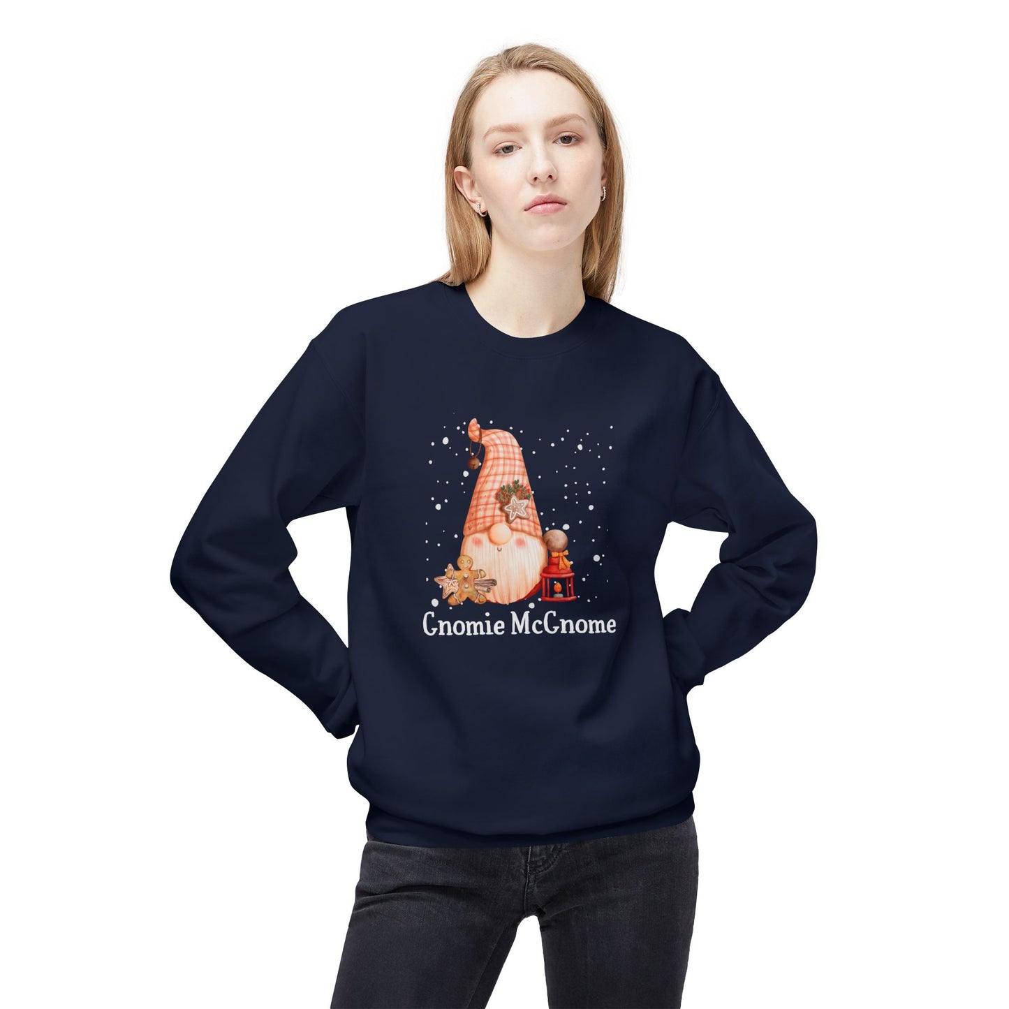 Gnomie Mcgnome - Unisex Midweight Softstyle Fleece Crewneck Sweatshirt - 10532