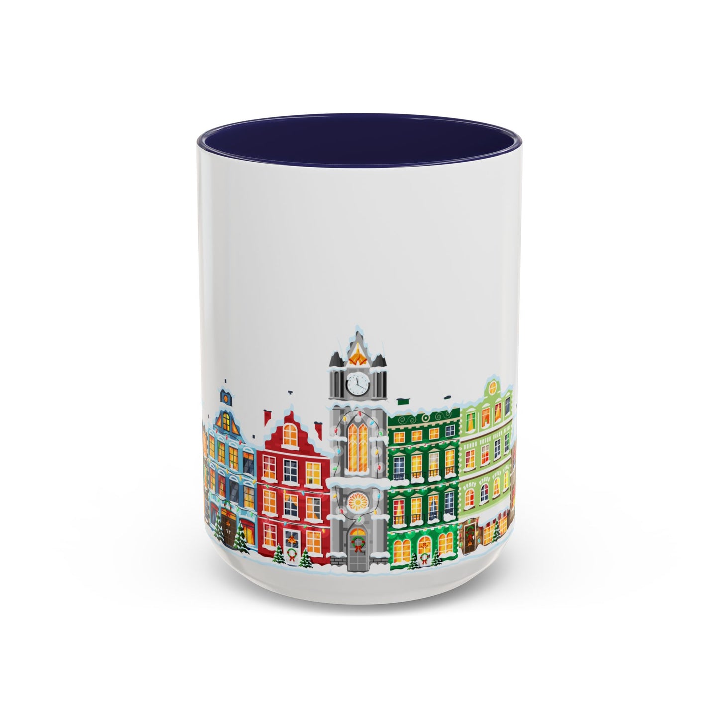 Christmas Houses - Accent Coffee Mug (11, 15oz) - 10438