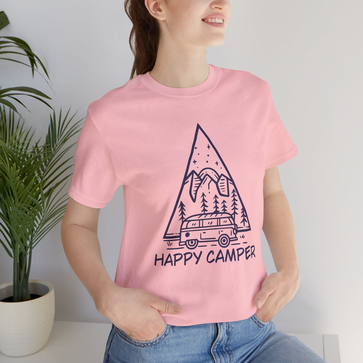Happy Camper - Unisex Jersey Short Sleeve Tee - 12604