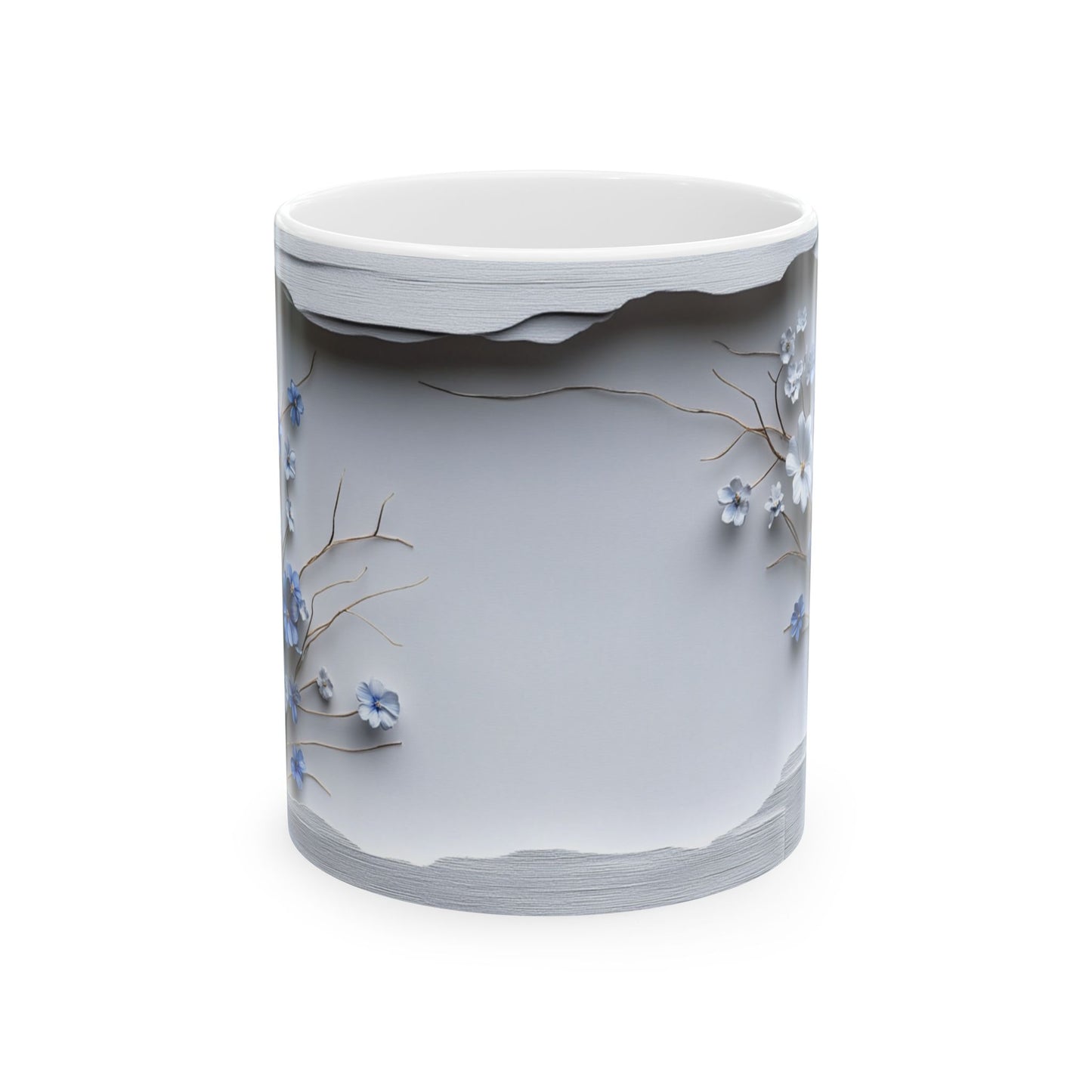 Beautiful Flowers, Vintage  - Ceramic Mug, (11oz, 15oz) - 11480