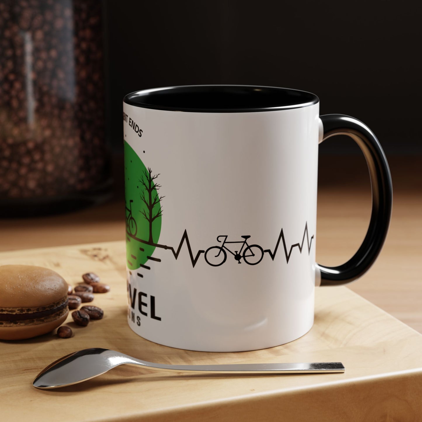 Pavements Ends, Gravel Begins - Accent Coffee Mug (11, 15oz)