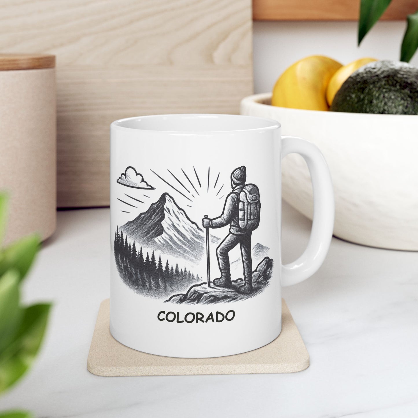 "In Colorado, we believe the best view comes with a little altitude." Ceramic Mug - 13530