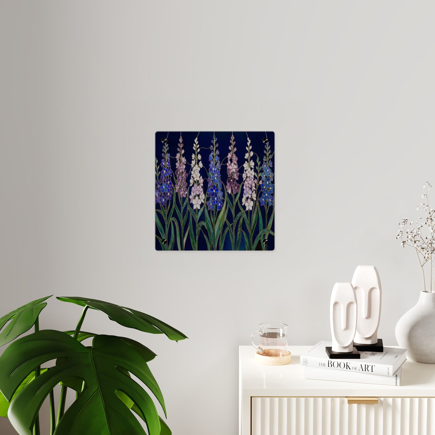 Larkspur Floral Acrylic Wall Art — 14605