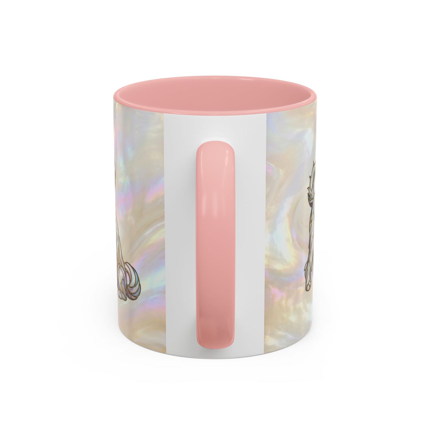 Maltese Dog Accent Coffee Mug – Stained Glass Design 11/15oz - 14642