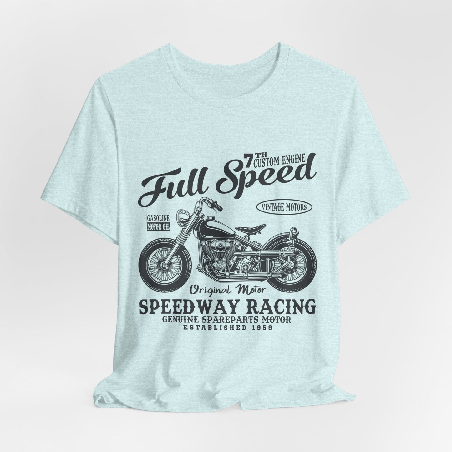 Full Speed, Vintage Motors - Unisex Jersey Short Sleeve Tee