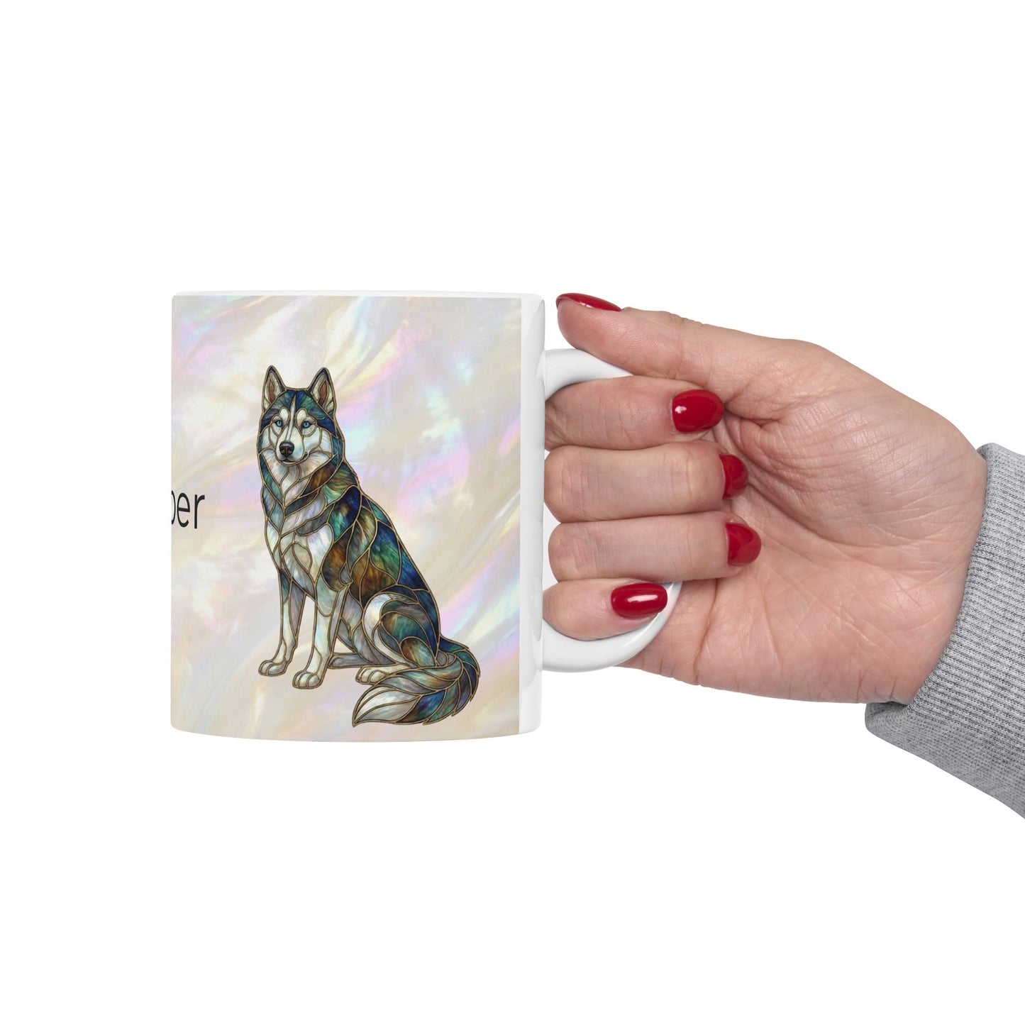 Personalized Husky Name Mug — Custom 'Cooper' Ceramic Coffee Cup (11oz/15oz) - 14524