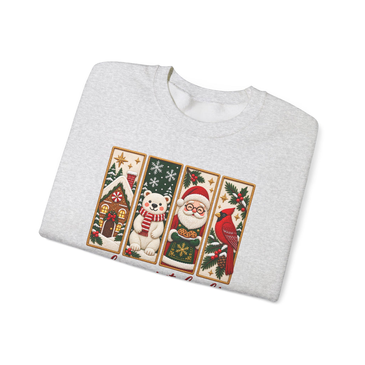 Making Spirits Bright Sweatshirt, Cute Vintage Christmas Crewneck - 14548