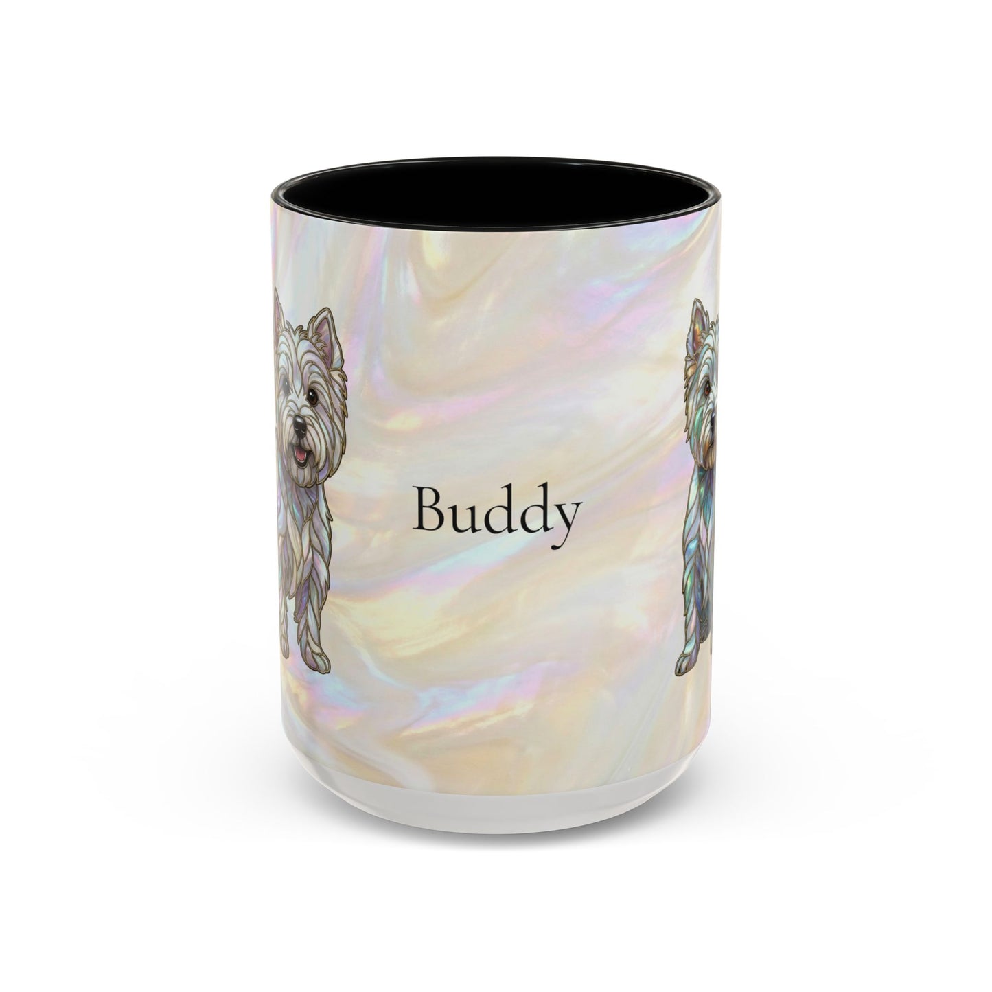 Westie Accent Coffee Mug – Stained Glass Design 11/15oz - 14650