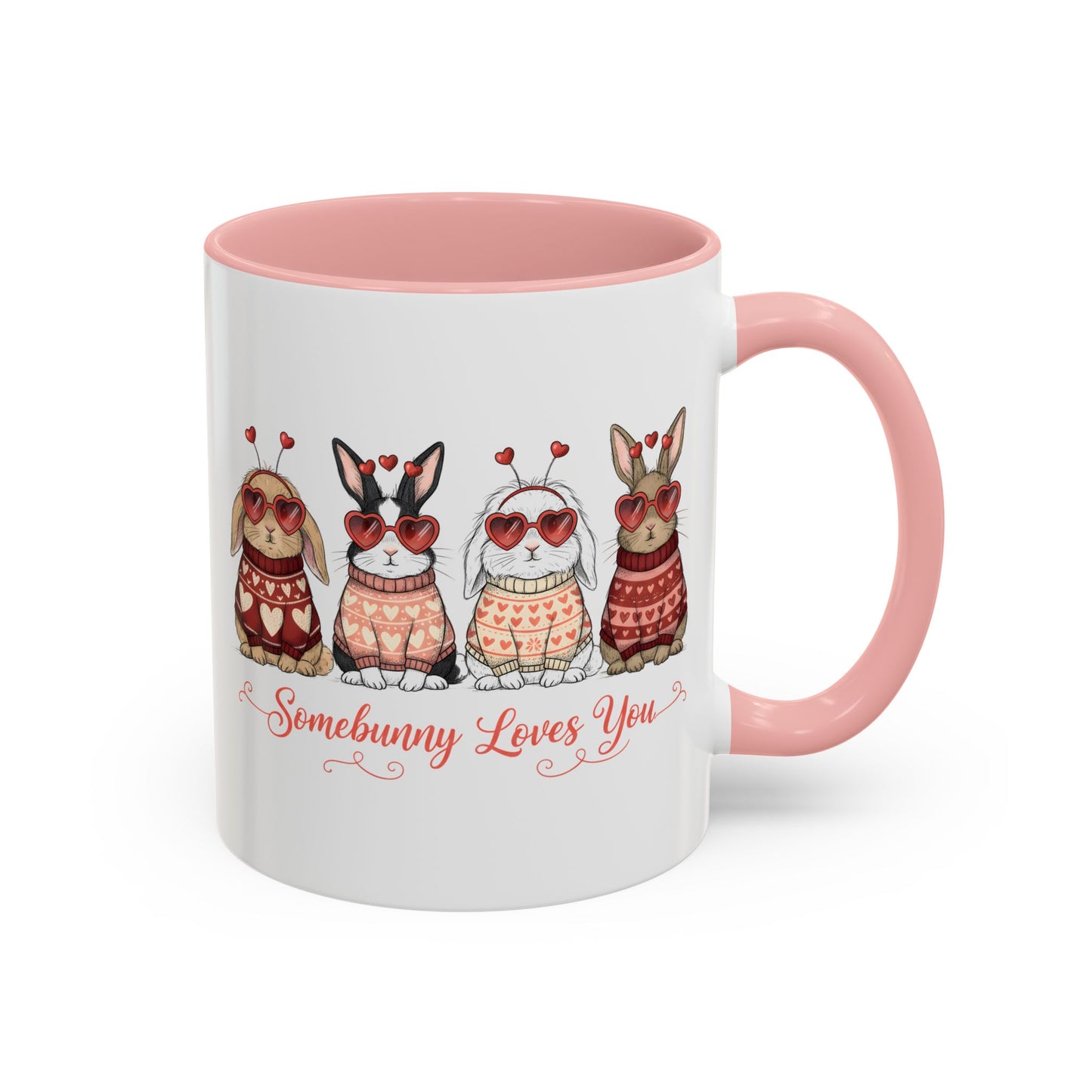 Some Bunny Loves You Mug – Cute Valentine’s Day Bunny Coffee Mug, Funny Romantic Gift for Her or Him (11oz / 15oz) - 14781