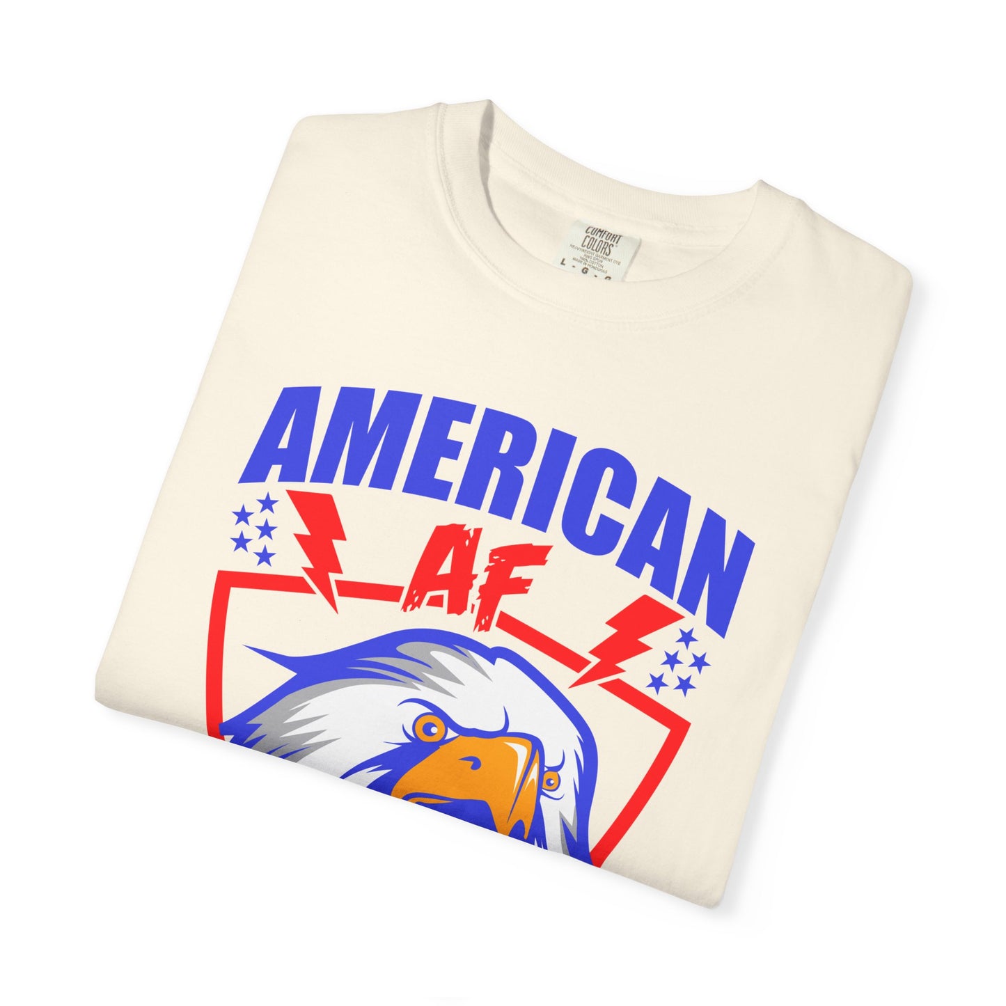 Patriotic Eagle T-Shirt, American AF Graphic Tee, Unisex Tee, 4th of July Shirt, Casual Wear, Gift for Patriots, Summer Style - 13731