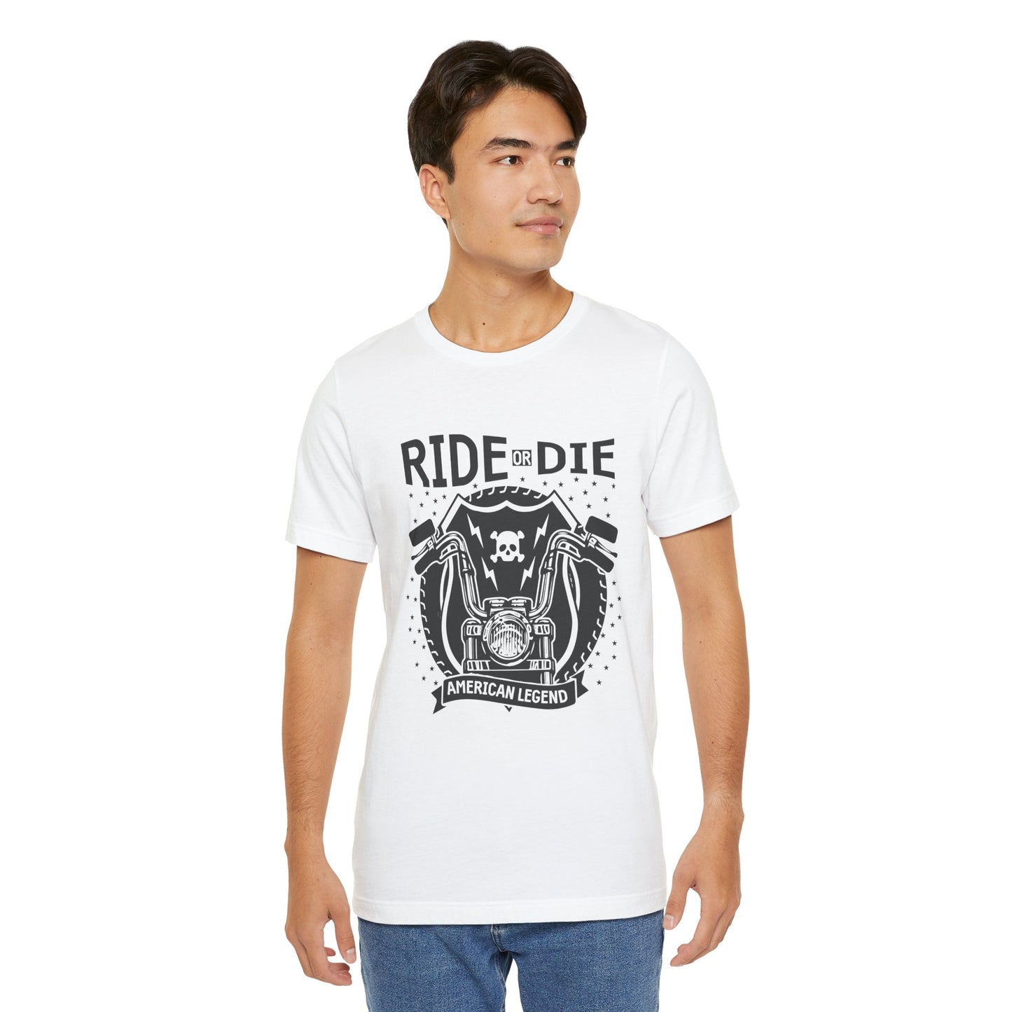 Ride or Die, American Legend - Unisex Jersey Short Sleeve Tee - 13261