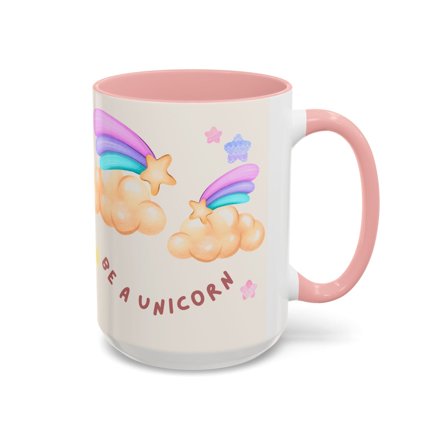 Normal is Boring, Be A Unicorn - Accent Coffee Mug (11, 15oz) - 11084