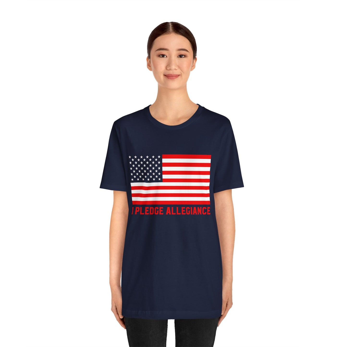 Patriotic Pledge Tee, Unisex T-Shirt for Celebrating Freedom, Independence Day Shirt Gift for Patriots - 13697