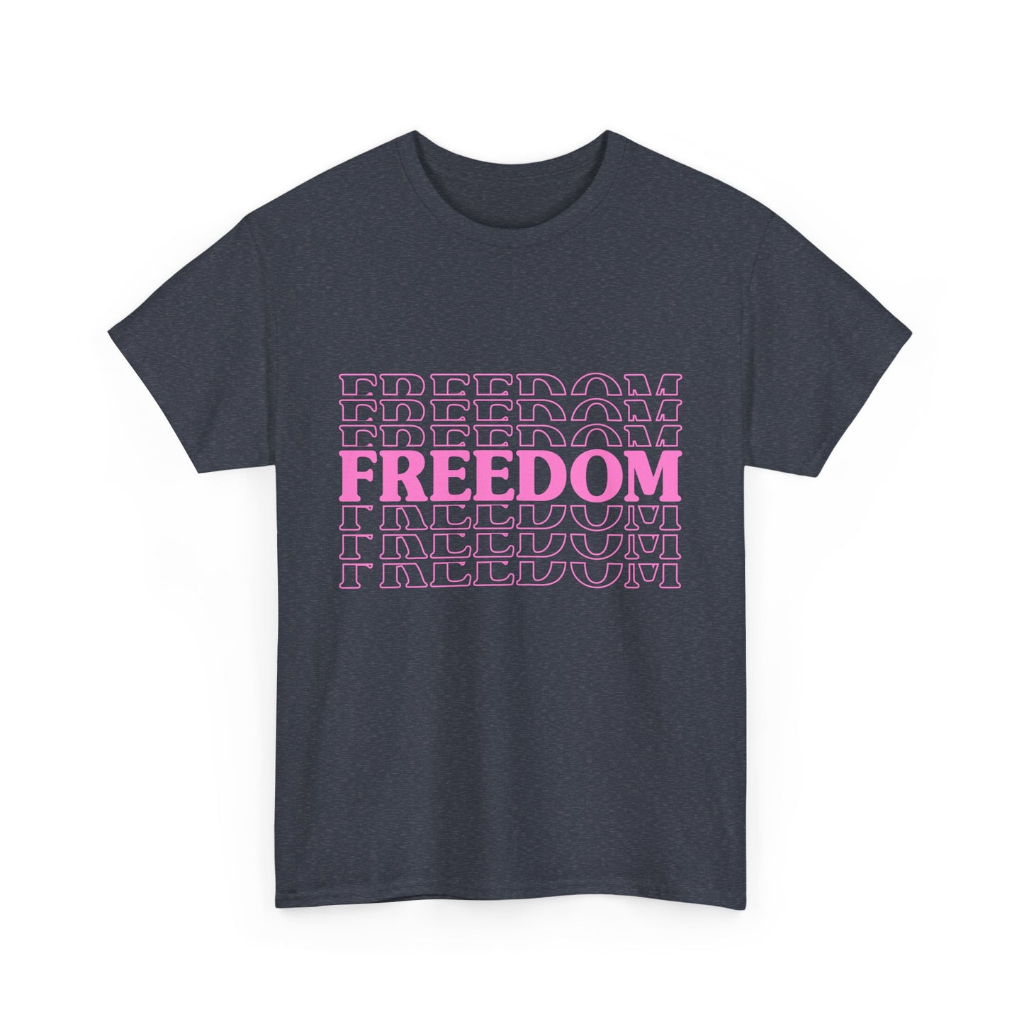 Bold Freedom Graphic Tee, Unisex Heavy Cotton Shirt, Casual Wear, Gift for Freedom Lovers, Statement T-Shirt, Everyday Essentials - 13518