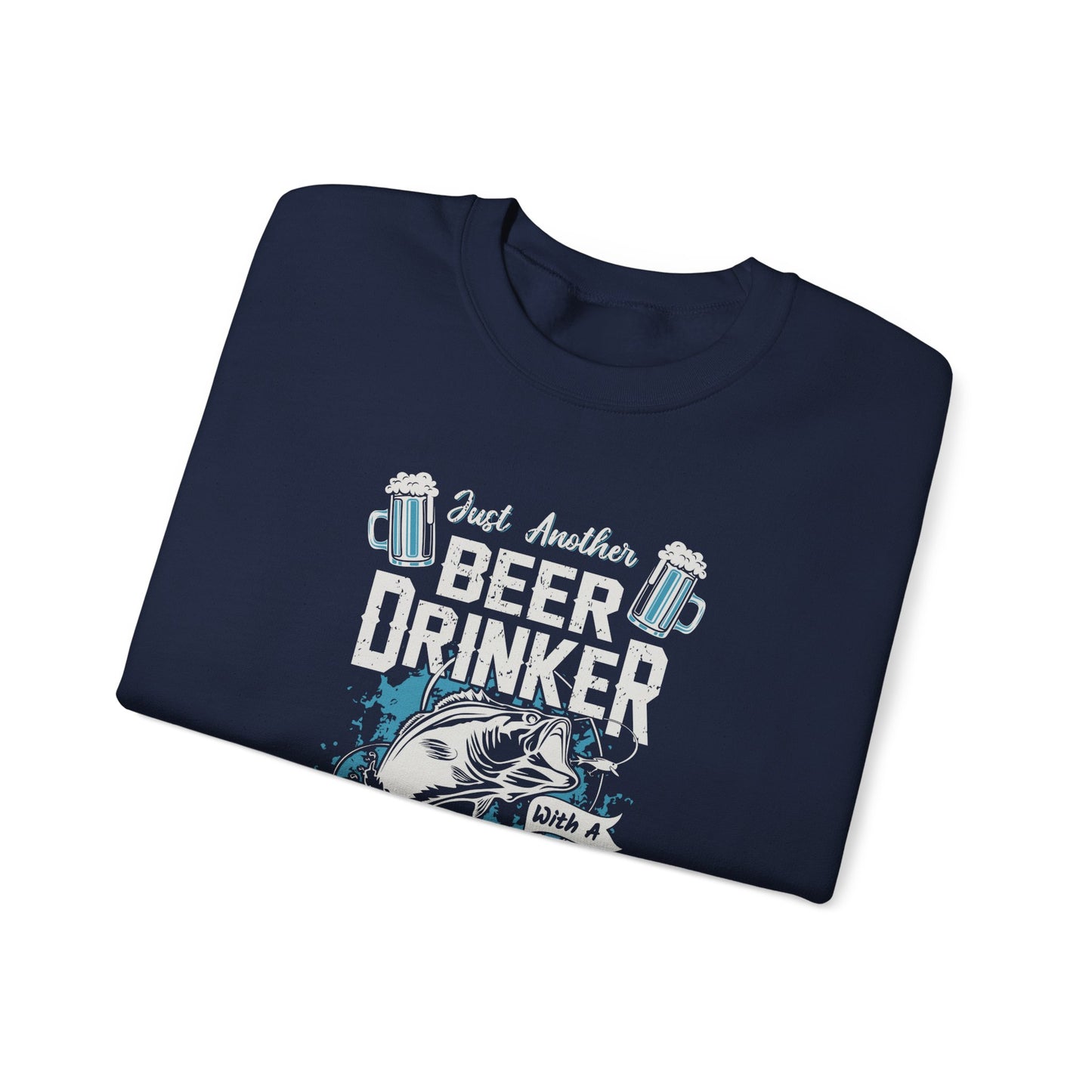 Just Another Beer Drinker With A Fishing Problem - Unisex Heavy Blend™ Crewneck Sweatshirt - 12333
