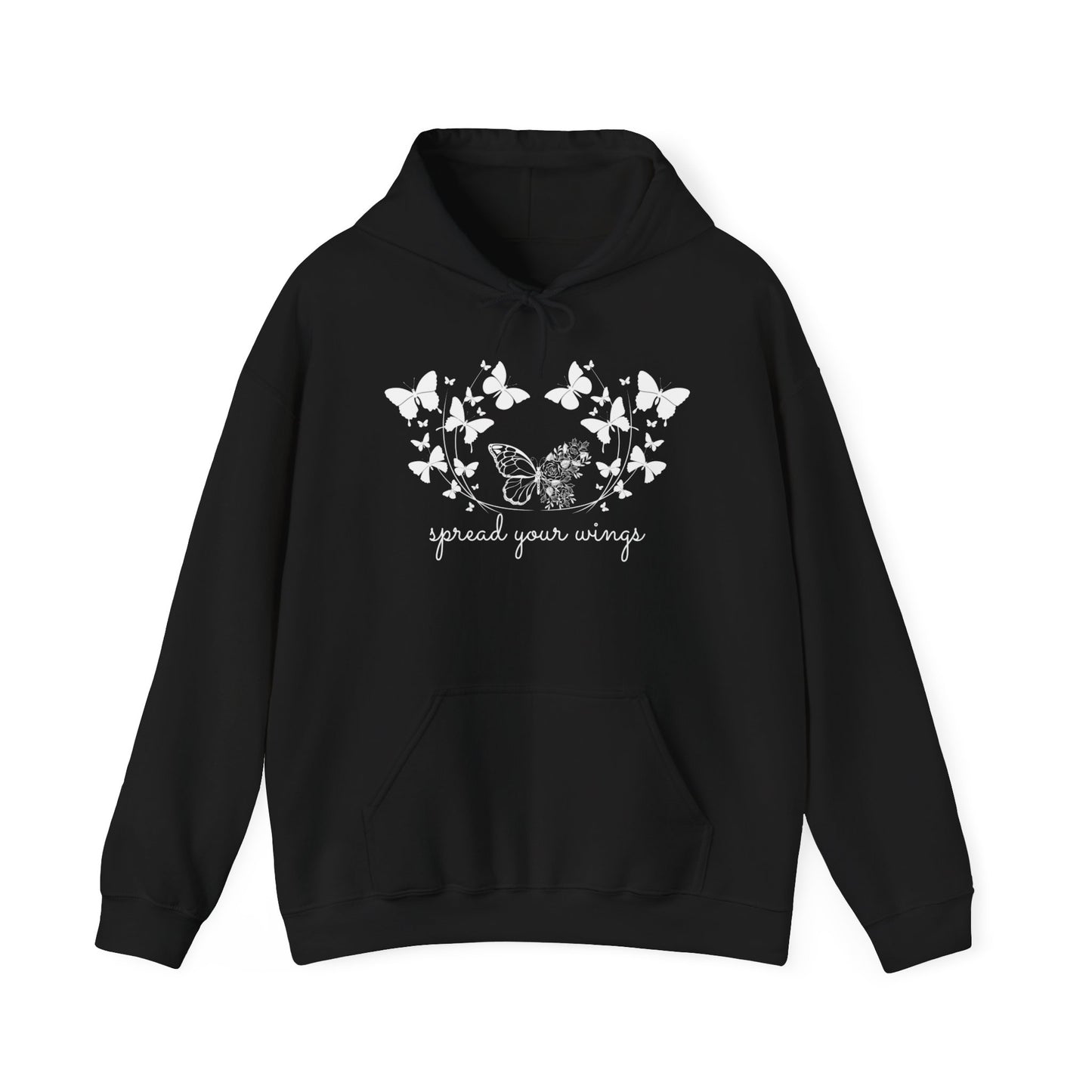 Butterfly, Spread Your Wings -  Unisex Heavy Blend™ Hooded Sweatshirt