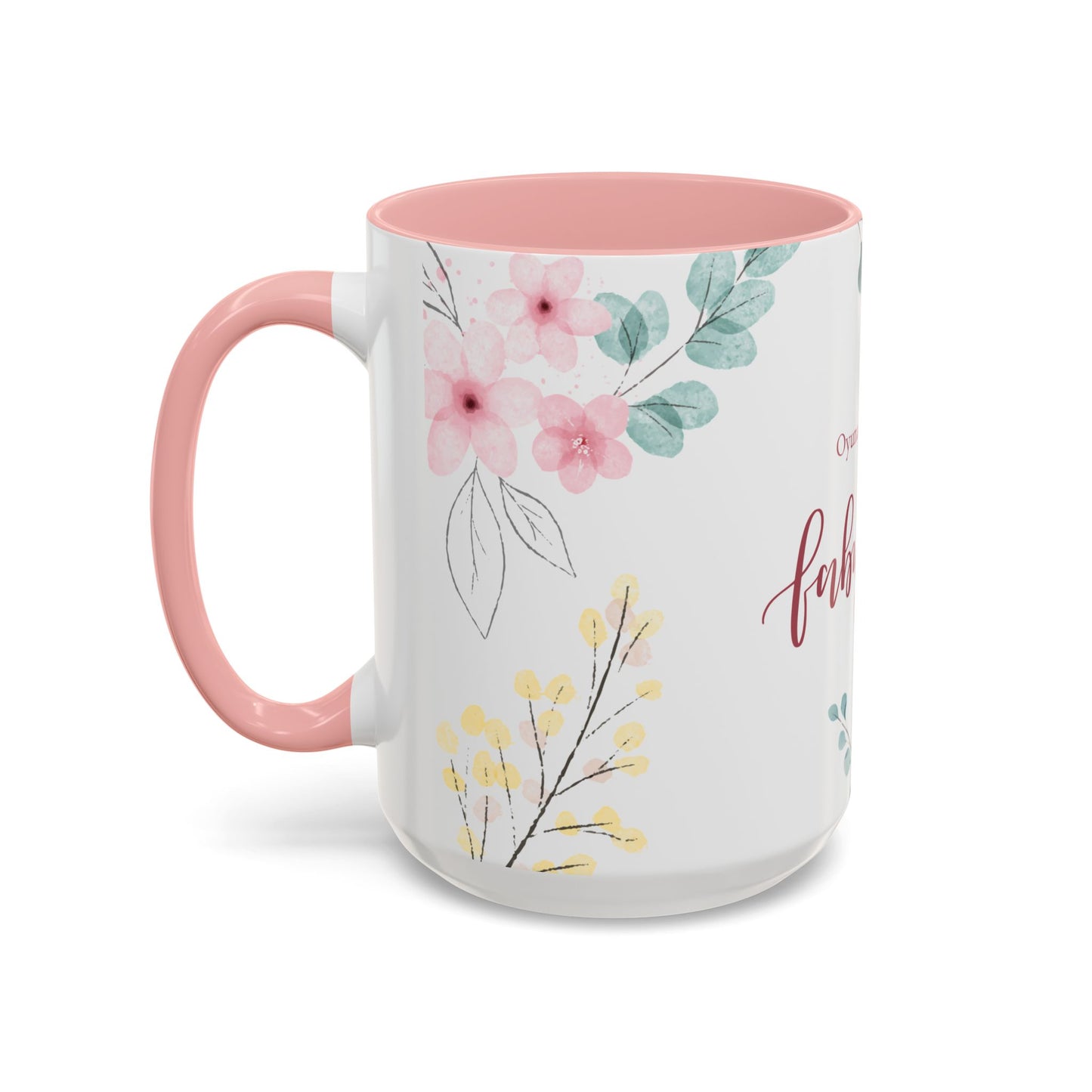Fabulous, Name, Customizable - Accent Coffee Mug (11, 15oz) - 10965