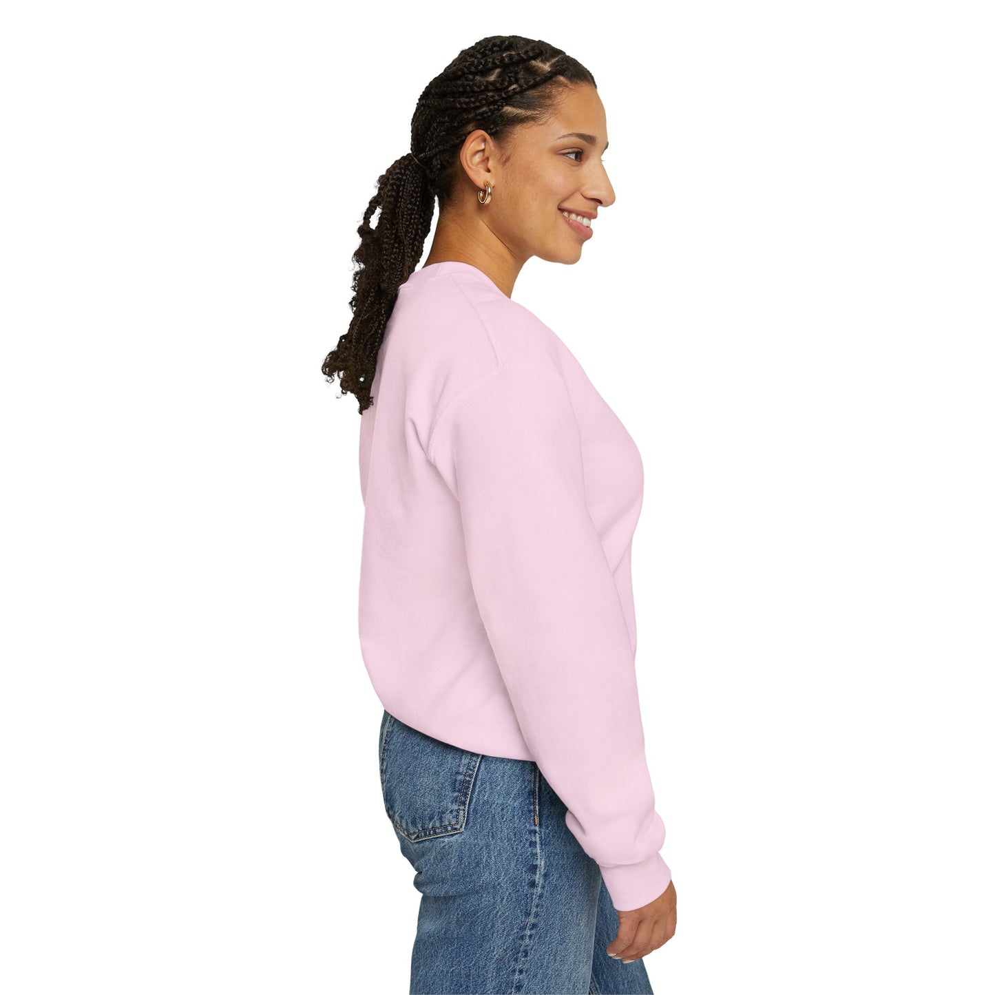 January Carnation Crewneck Sweatshirt — Customizable - 14673