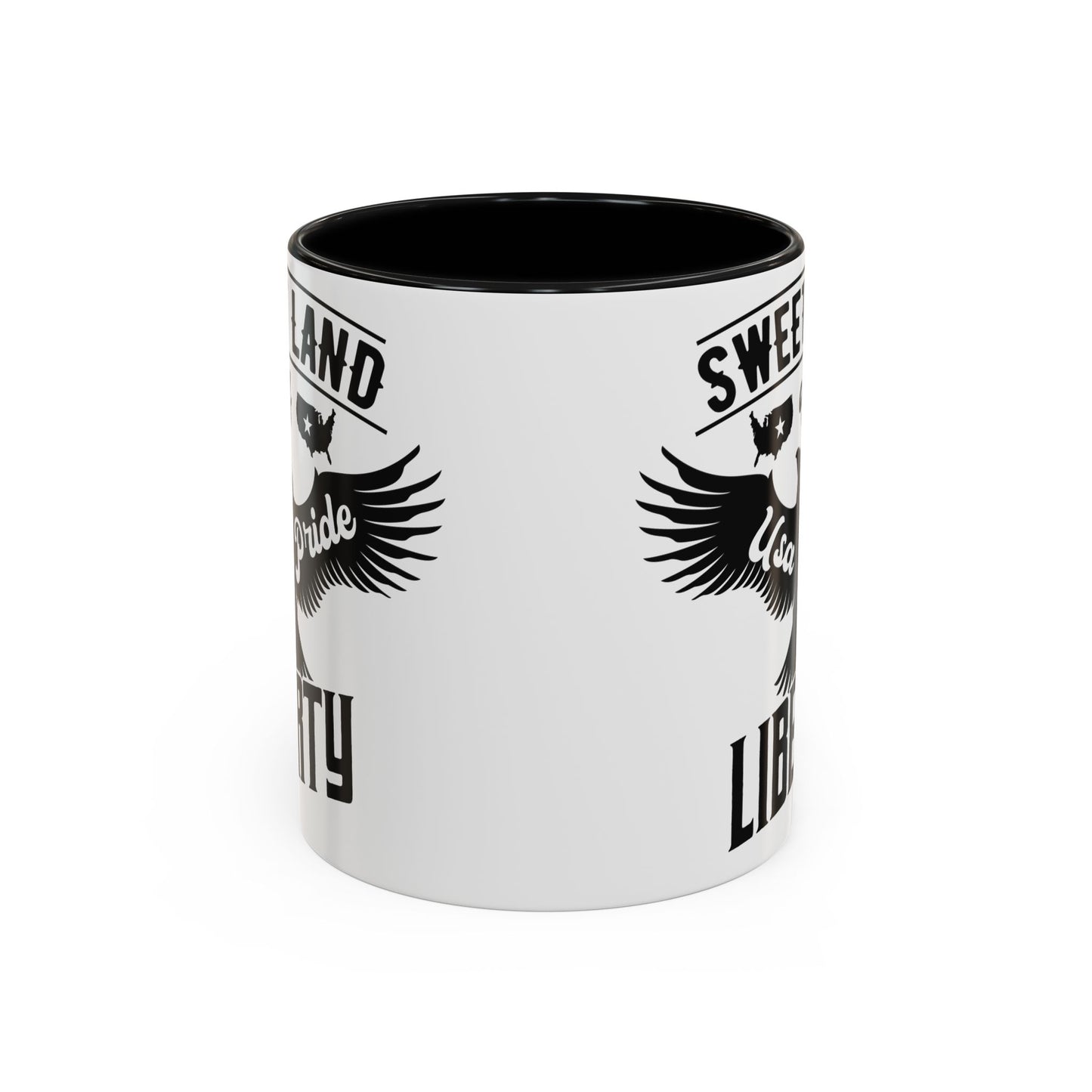 Patriotic Coffee Mug - Sweet Land of Liberty Design, 4th of July Gift, Inspirational Drinkware, American Pride Mug, Vintage Style Cup - 13892