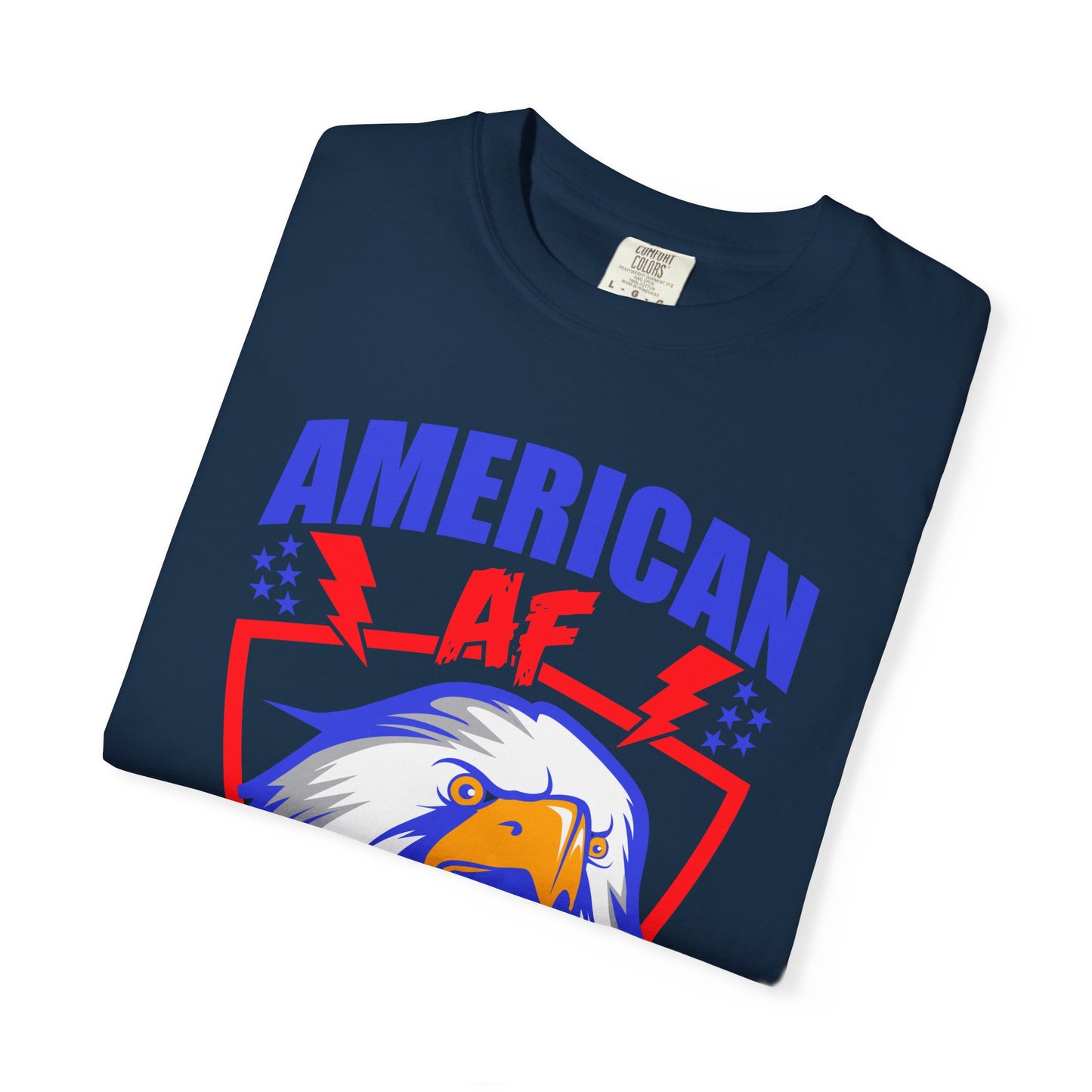 Patriotic Eagle T-Shirt, American AF Graphic Tee, Unisex Tee, 4th of July Shirt, Casual Wear, Gift for Patriots, Summer Style - 13731