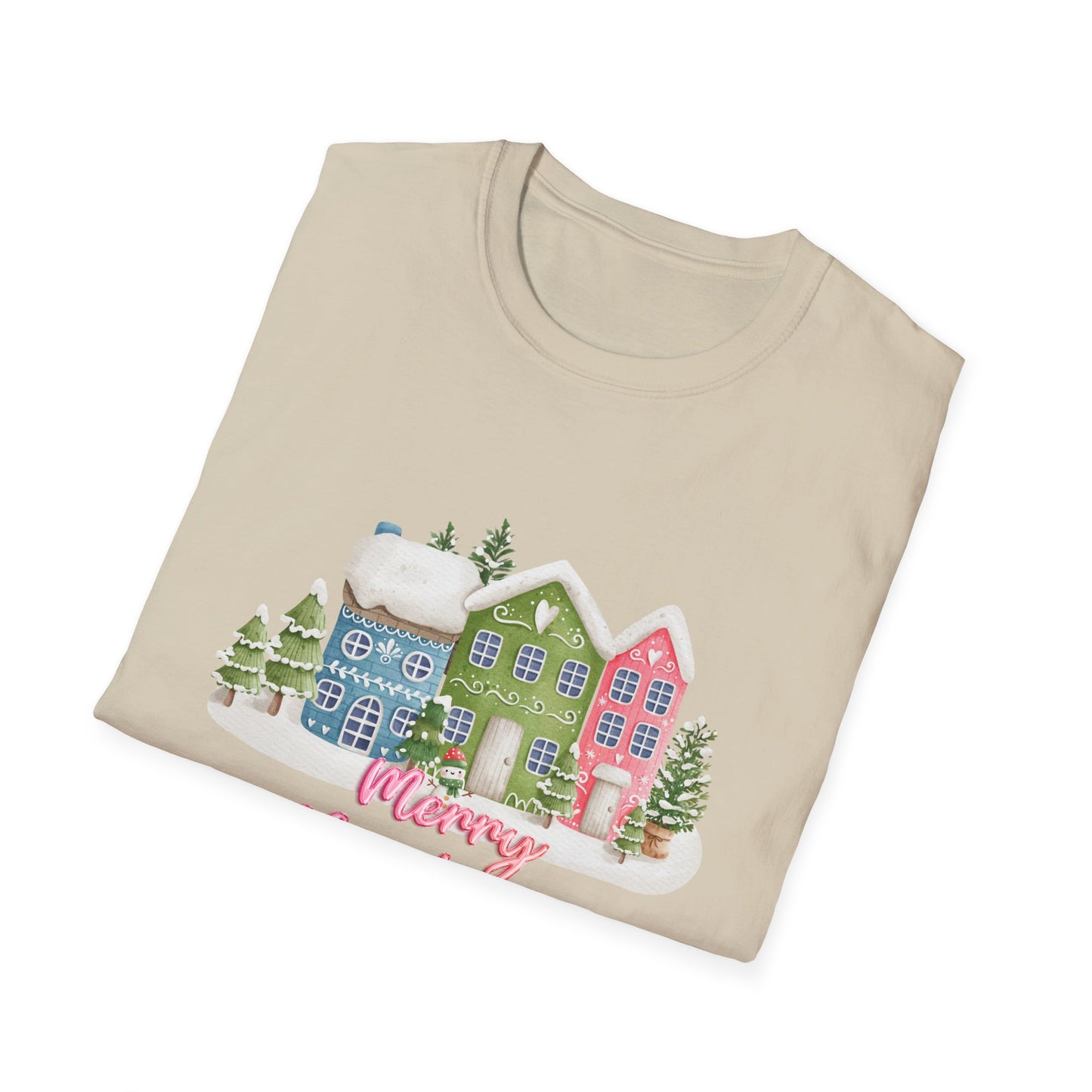 Christmas Houses - Unisex Softstyle T-Shirt - 10115