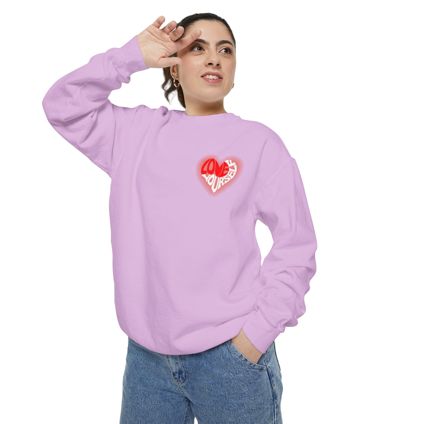 Love Yourself - Unisex Garment-Dyed Sweatshirt - 10536