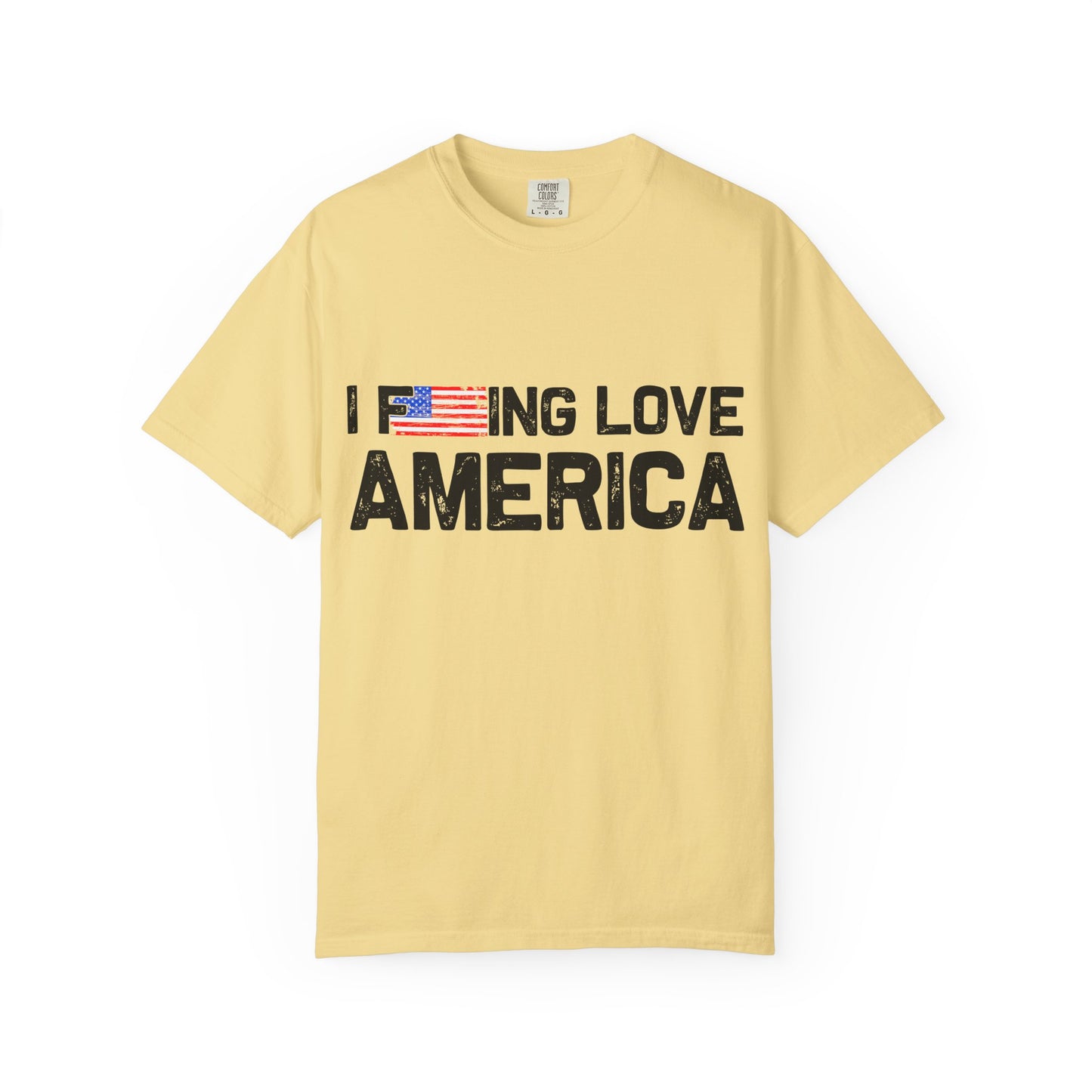 Unisex T-Shirt with Patriotic Love for America, Casual Tee, Independence Day Gift, Love America Shirt, Gift for Patriot - 13654