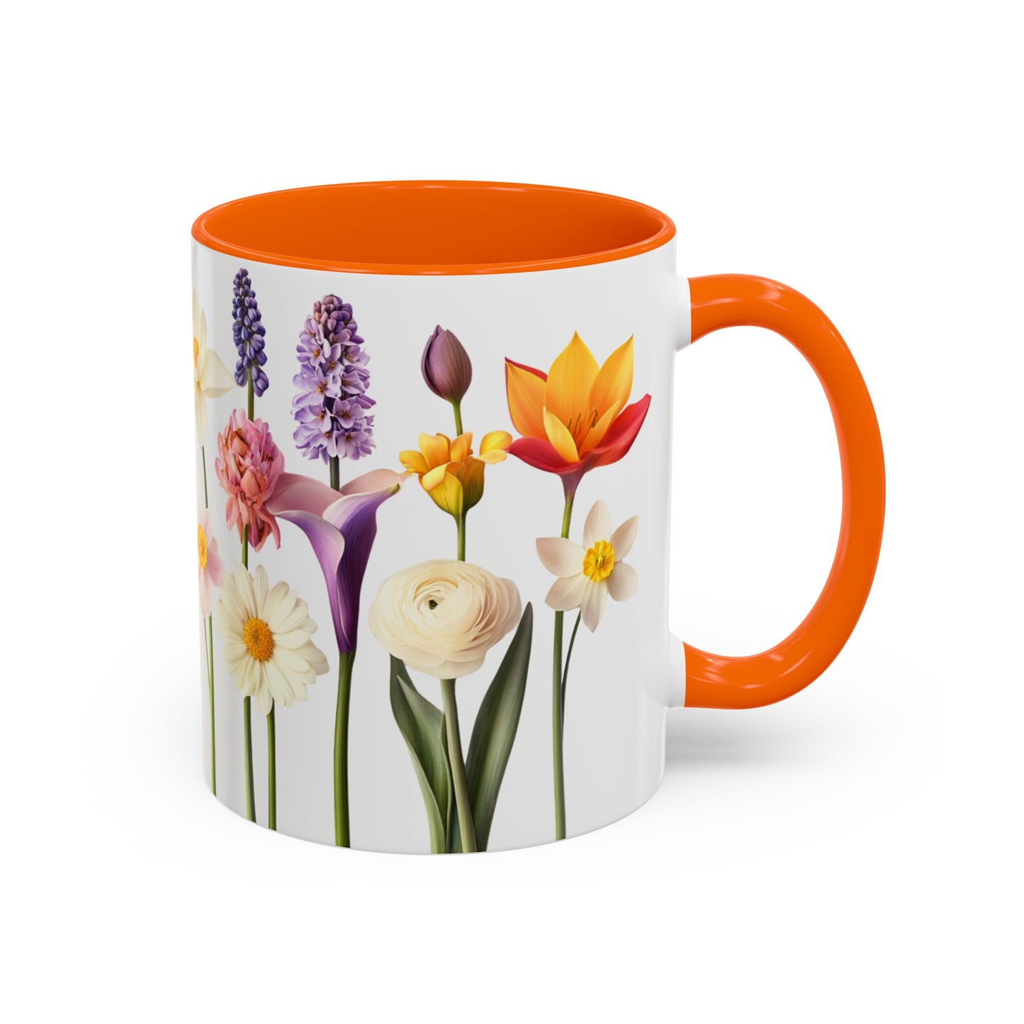 Bright Flowers - Accent Coffee Mug (11, 15oz) - 10400