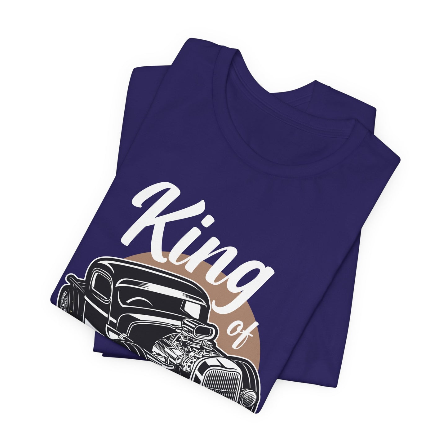 King of the Road, Vintage Custom Engine - Unisex Jersey Short Sleeve Tee - 13007