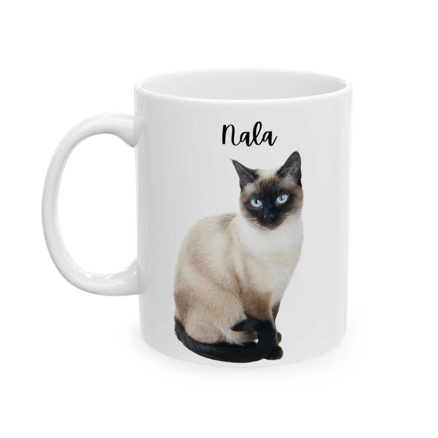 Ceramic Cat Mug, Cute Cat Coffee Cup, Pet Lover Gift, Animal Lover Mug, Funny Cat Lover Present - 14205