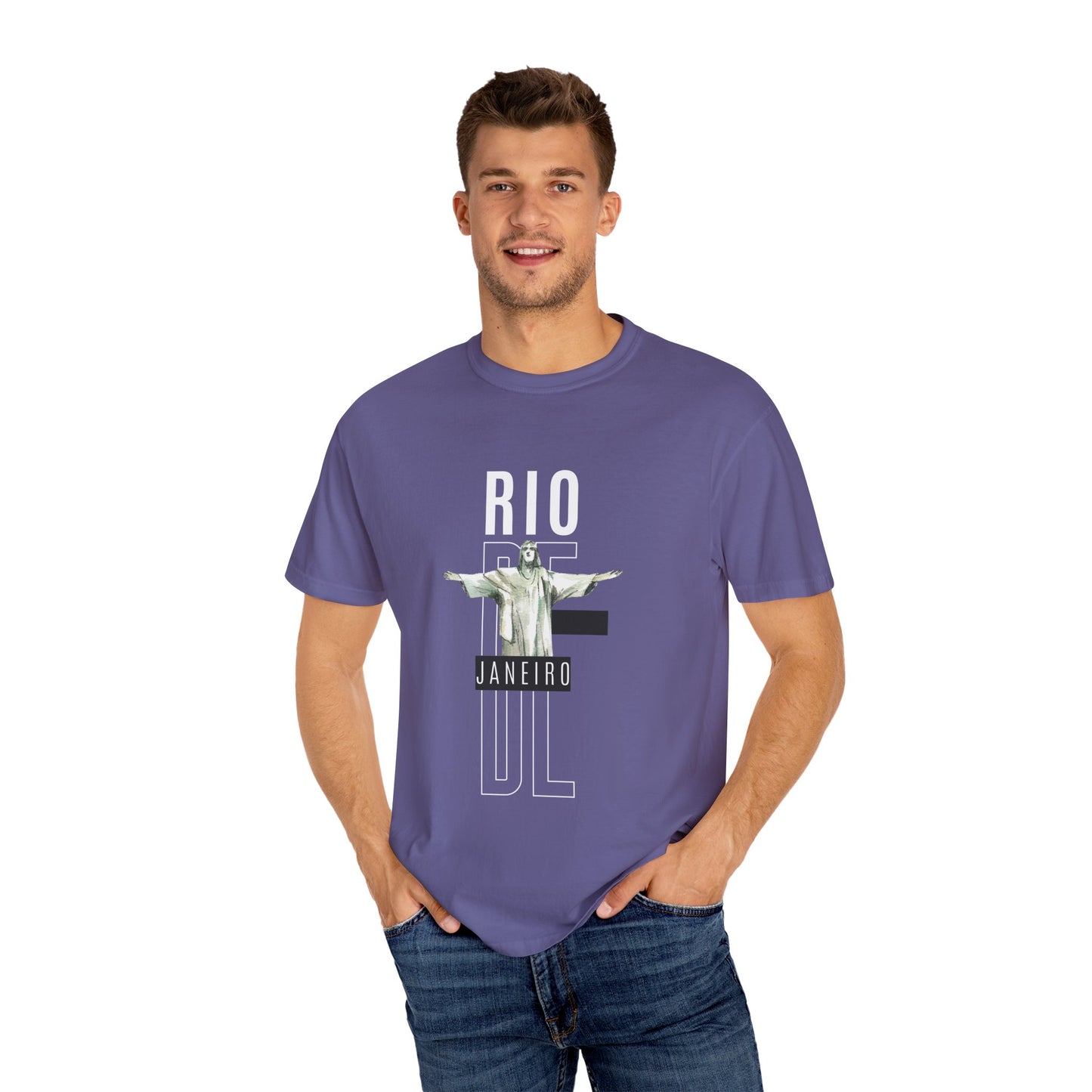 Rio de Janeiro Unisex Garment-Dyed T-Shirt - 12049
