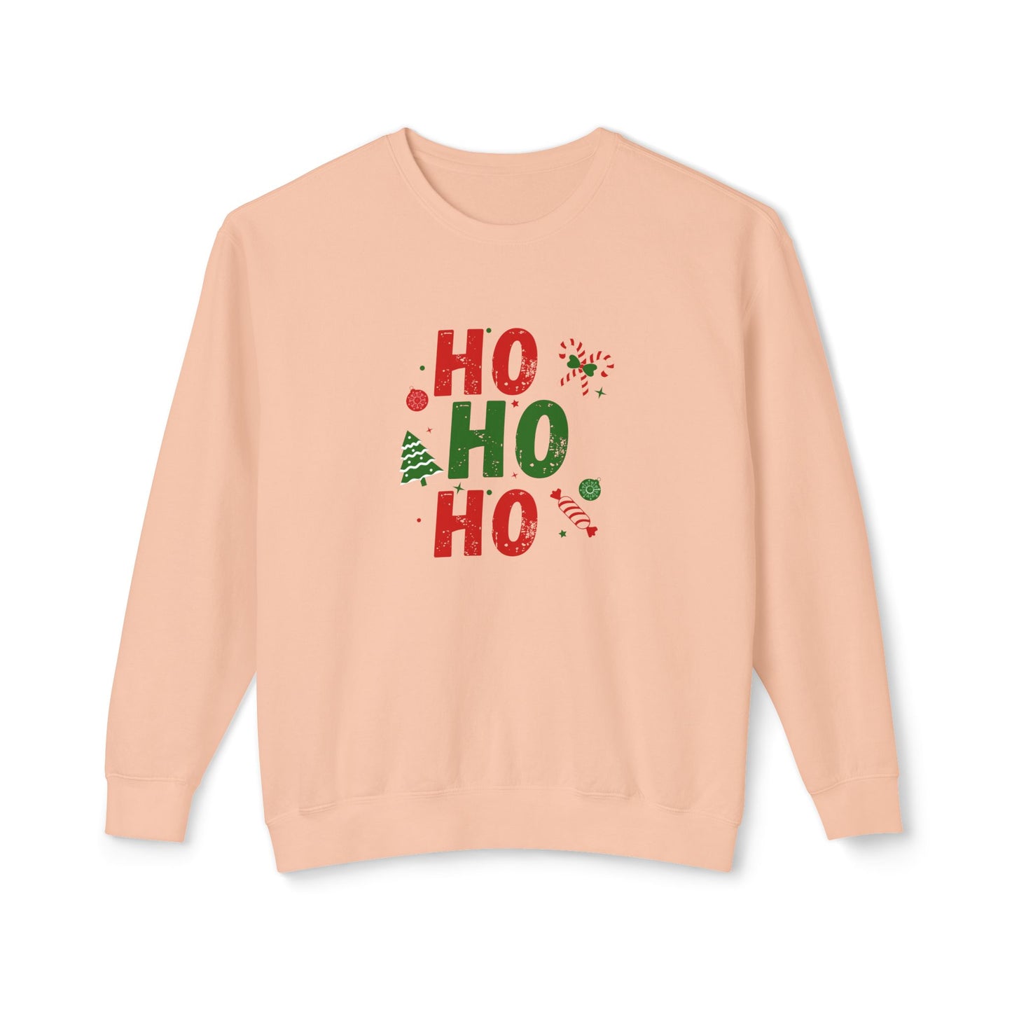 Ho Ho Ho - Unisex Lightweight Crewneck Sweatshirt - 10527