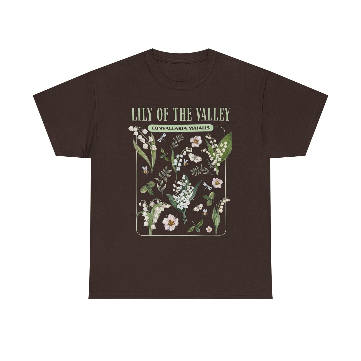 Lily of the Valley Shirt – Botanical Illustration Floral Tee (May Birth Flower) - 14883