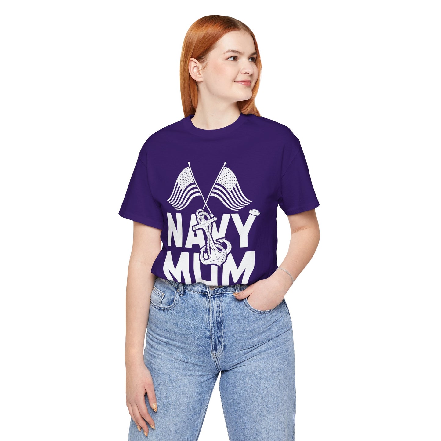 Navy Mom - Unisex Jersey Short Sleeve Tee - 13045
