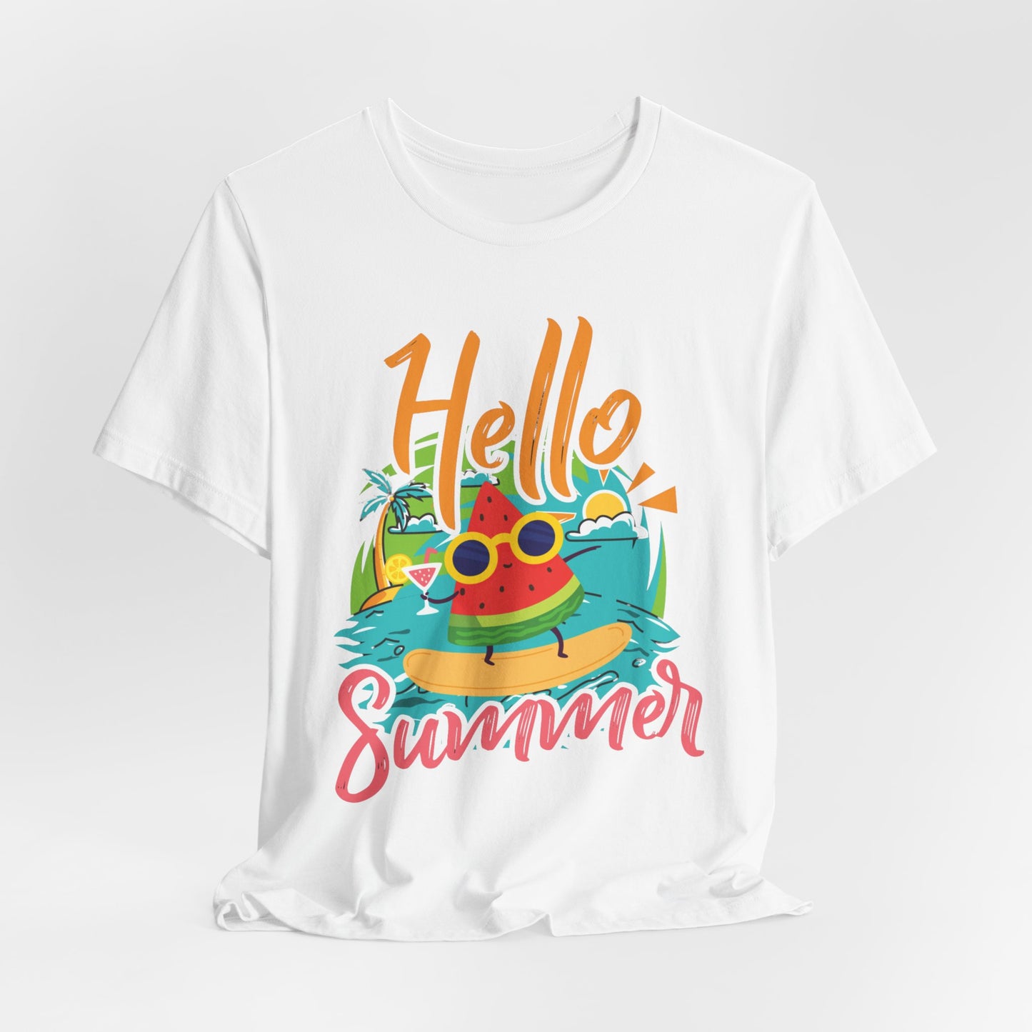 Hello Summer - Unisex Jersey Short Sleeve Tee - 13089