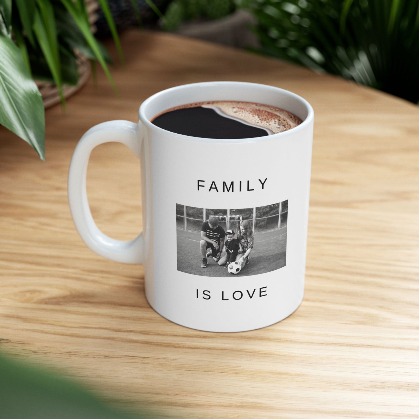 Family is Love, Photos, Customizable - Ceramic Mug, (11oz, 15oz) - 10995