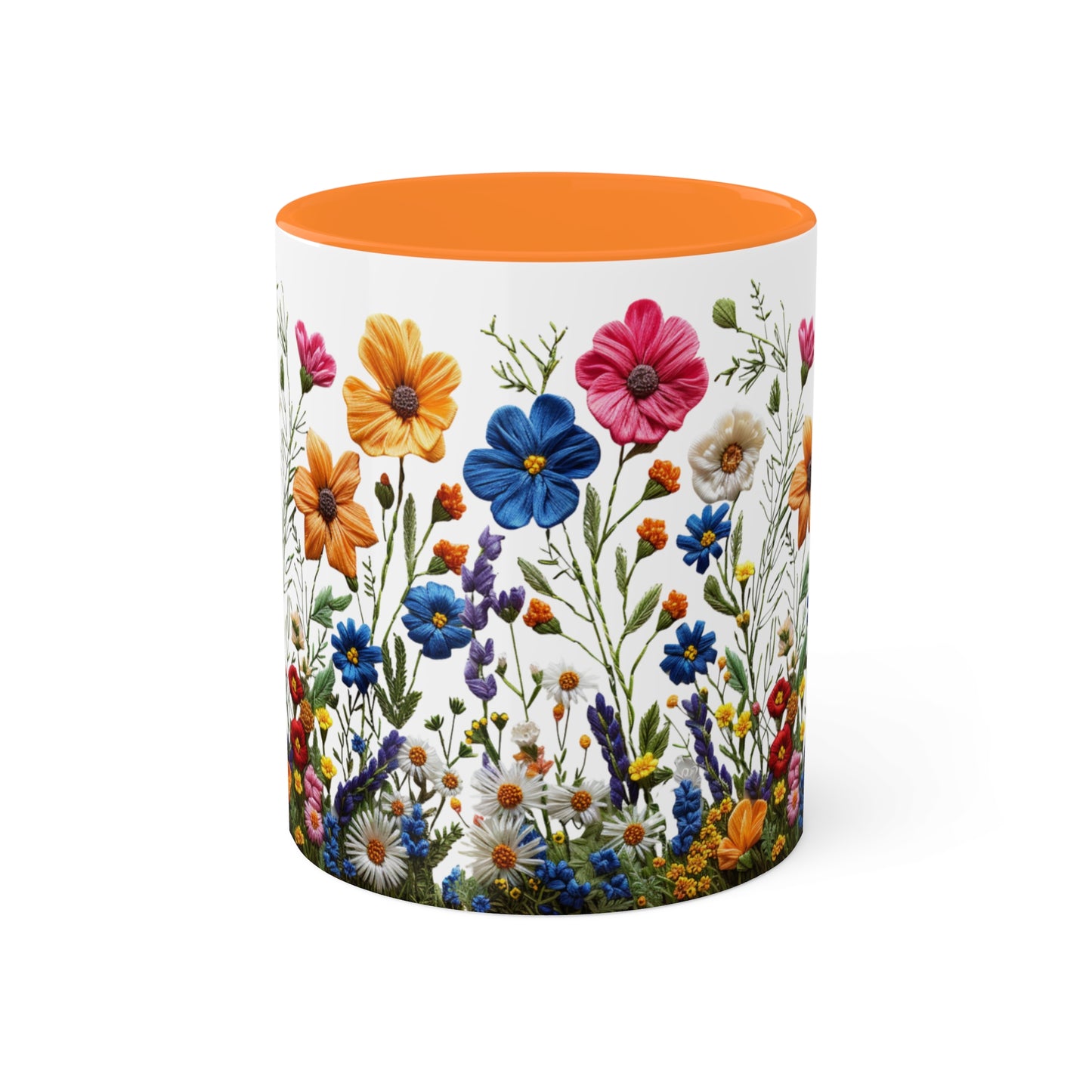 Wild and Free: Wildflower Colorful Mugs, 11oz