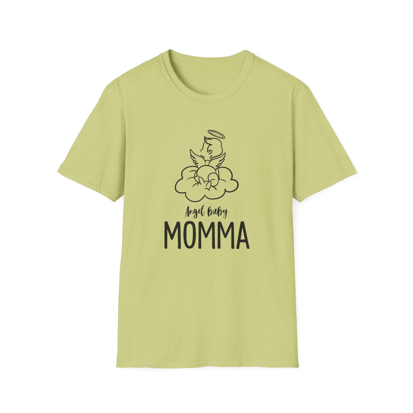 Angel Baby Momma Unisex Softstyle T-Shirt - Perfect for Mother's Day and Everyday Wear - 11828