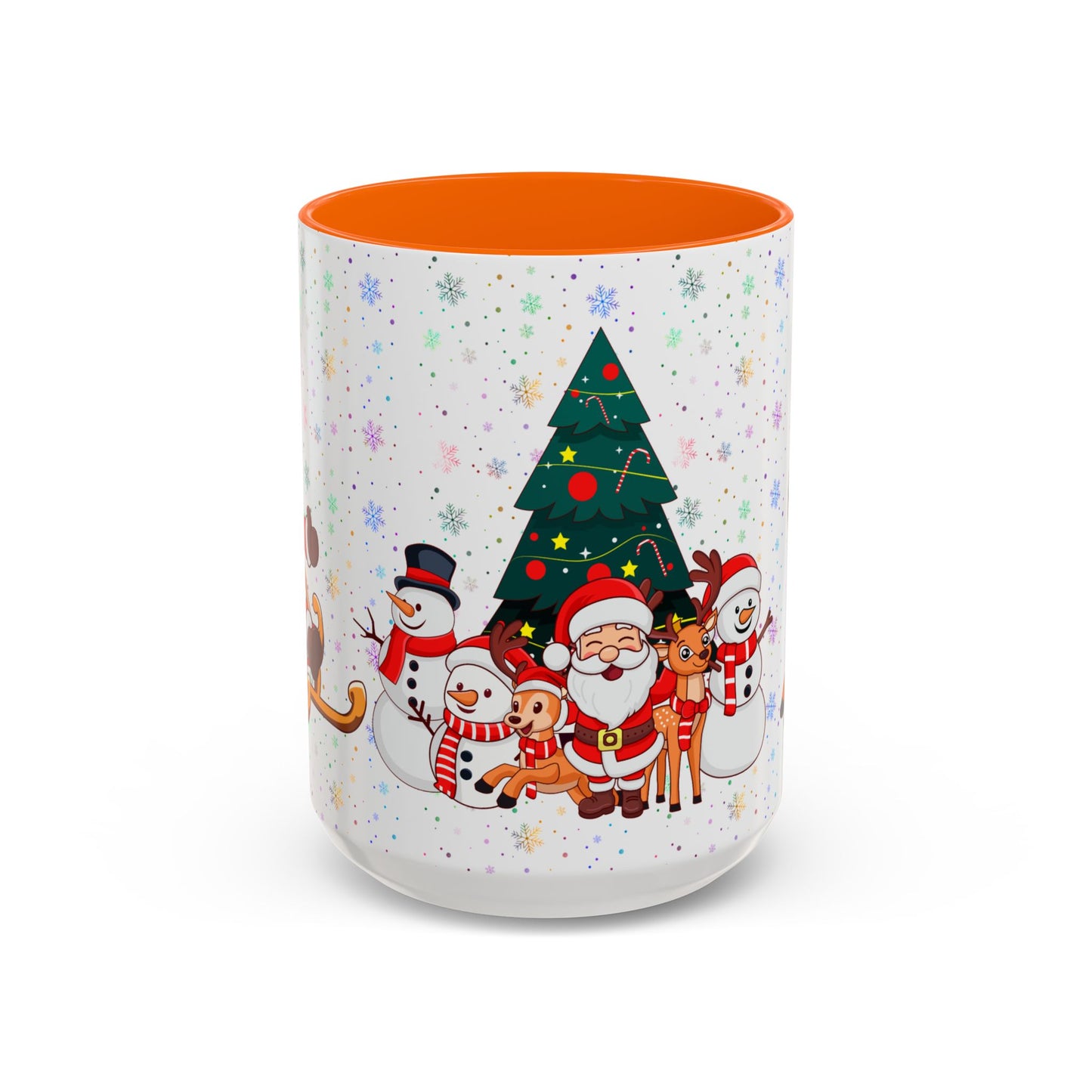 Christmas Party,  Santa,  Snowman, & Reindeer -  Accent Coffee Mug (11, 15oz) - 10428