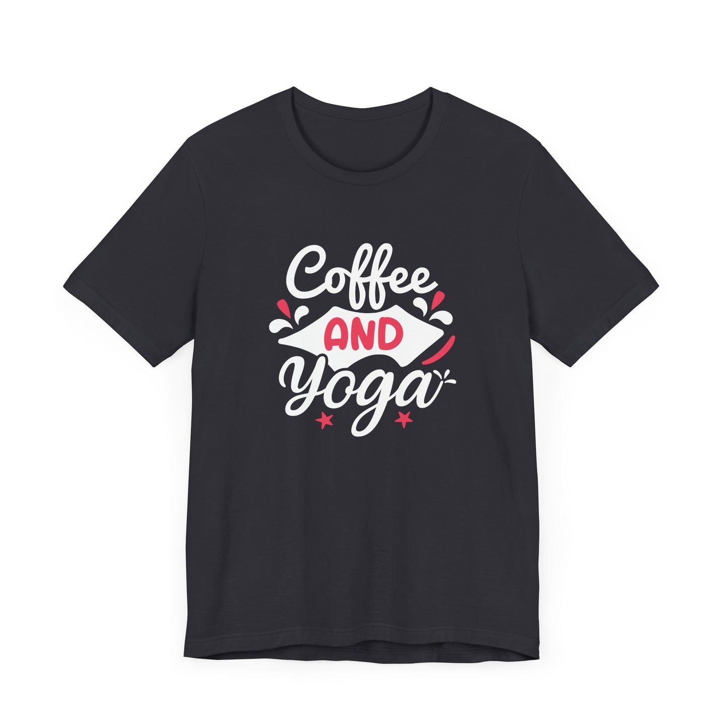Coffee & Yoga - Unisex Jersey Short Sleeve Tee - 12412