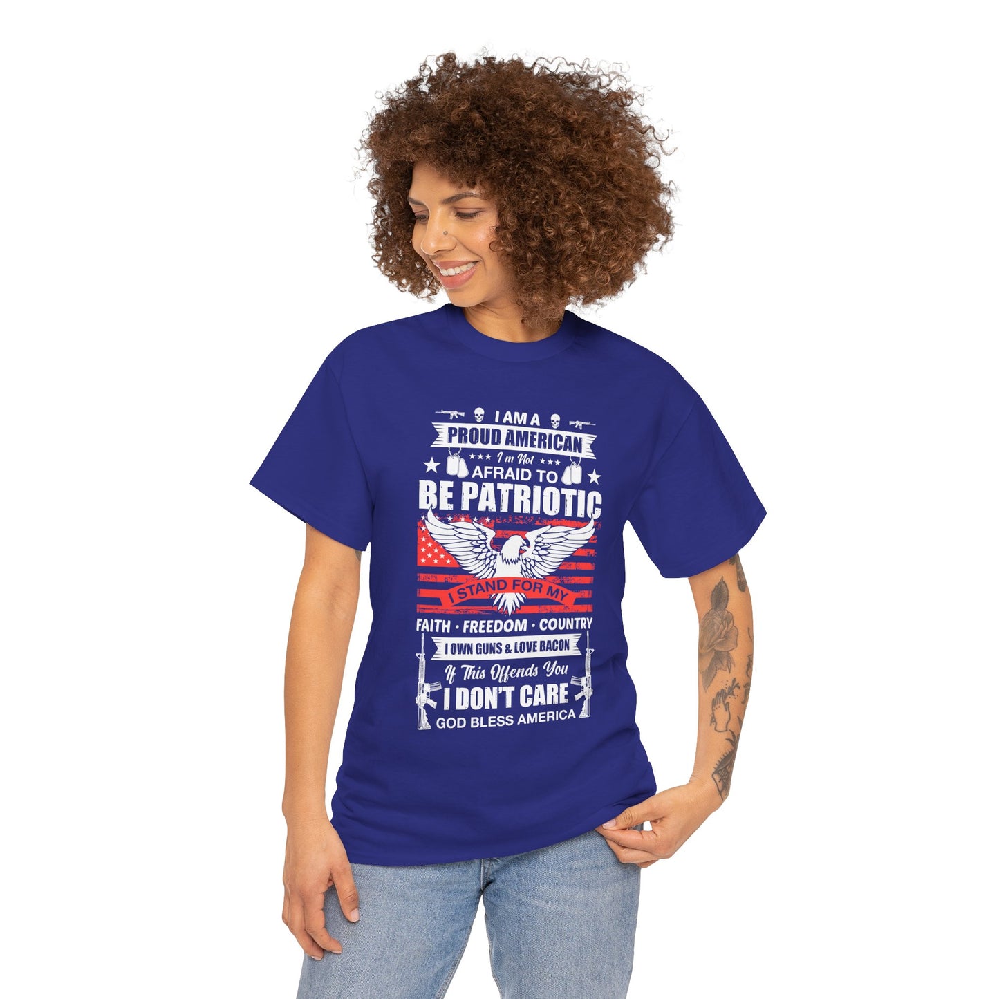 Unisex Patriotic Tee - Proud American T-Shirt, 4th of July Gift, Freedom Shirt, Memorial Day Apparel, Casual Wear - 13789