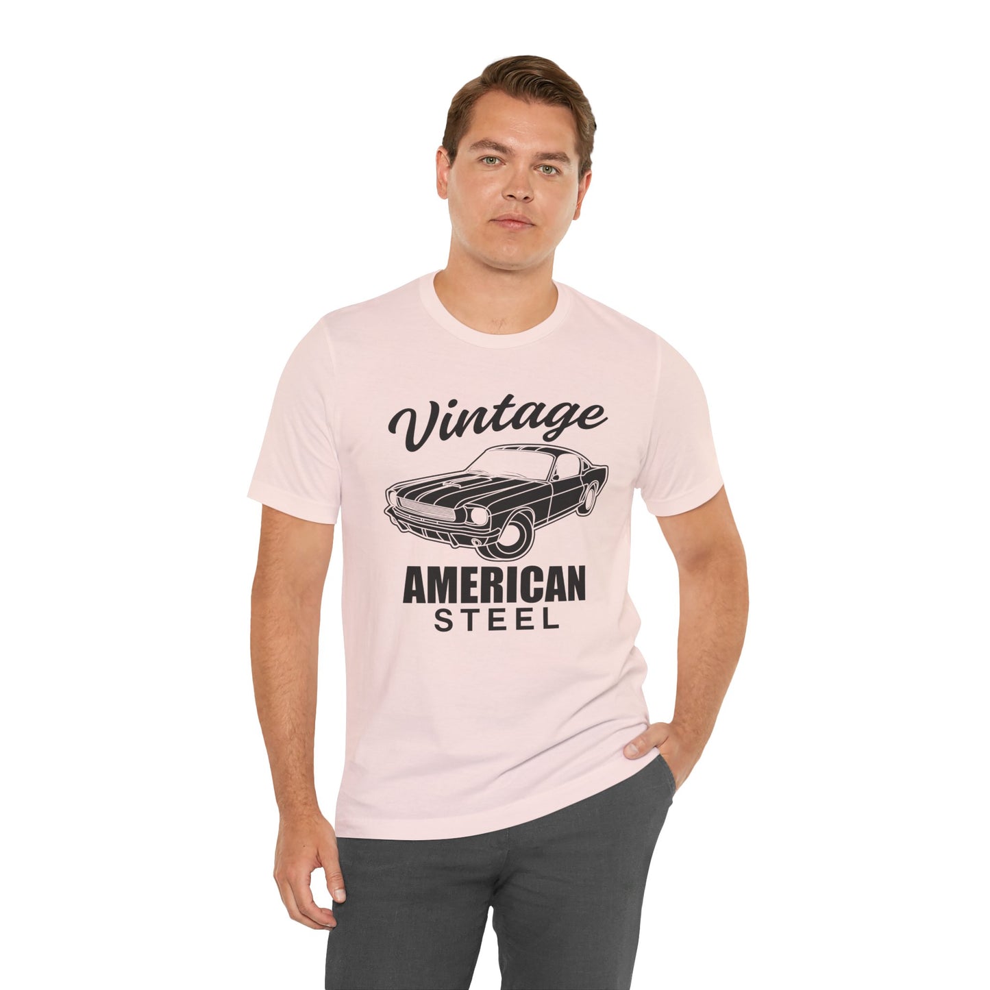 Vintage American Steel - Unisex Jersey Short Sleeve Tee - 13032