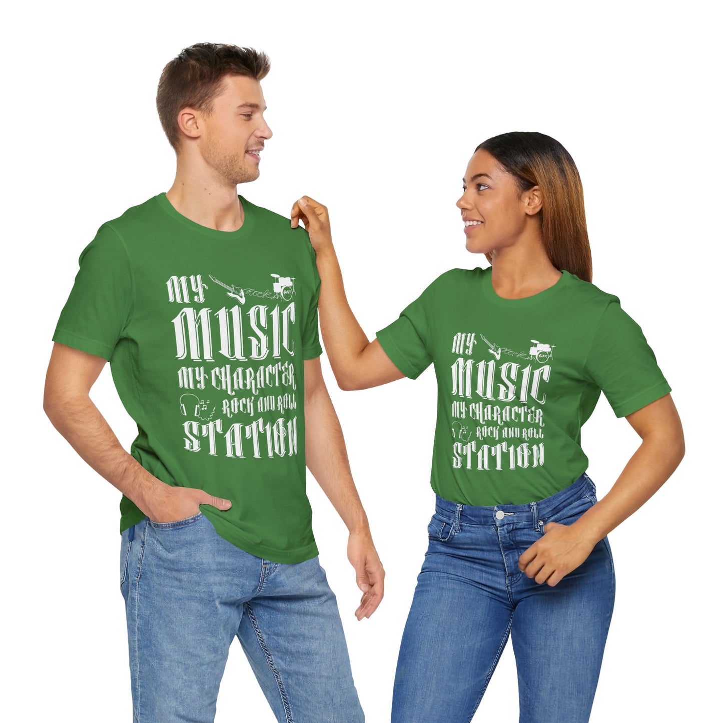 My Music My Character, Rock & Roll Station - Unisex Jersey Short Sleeve Tee