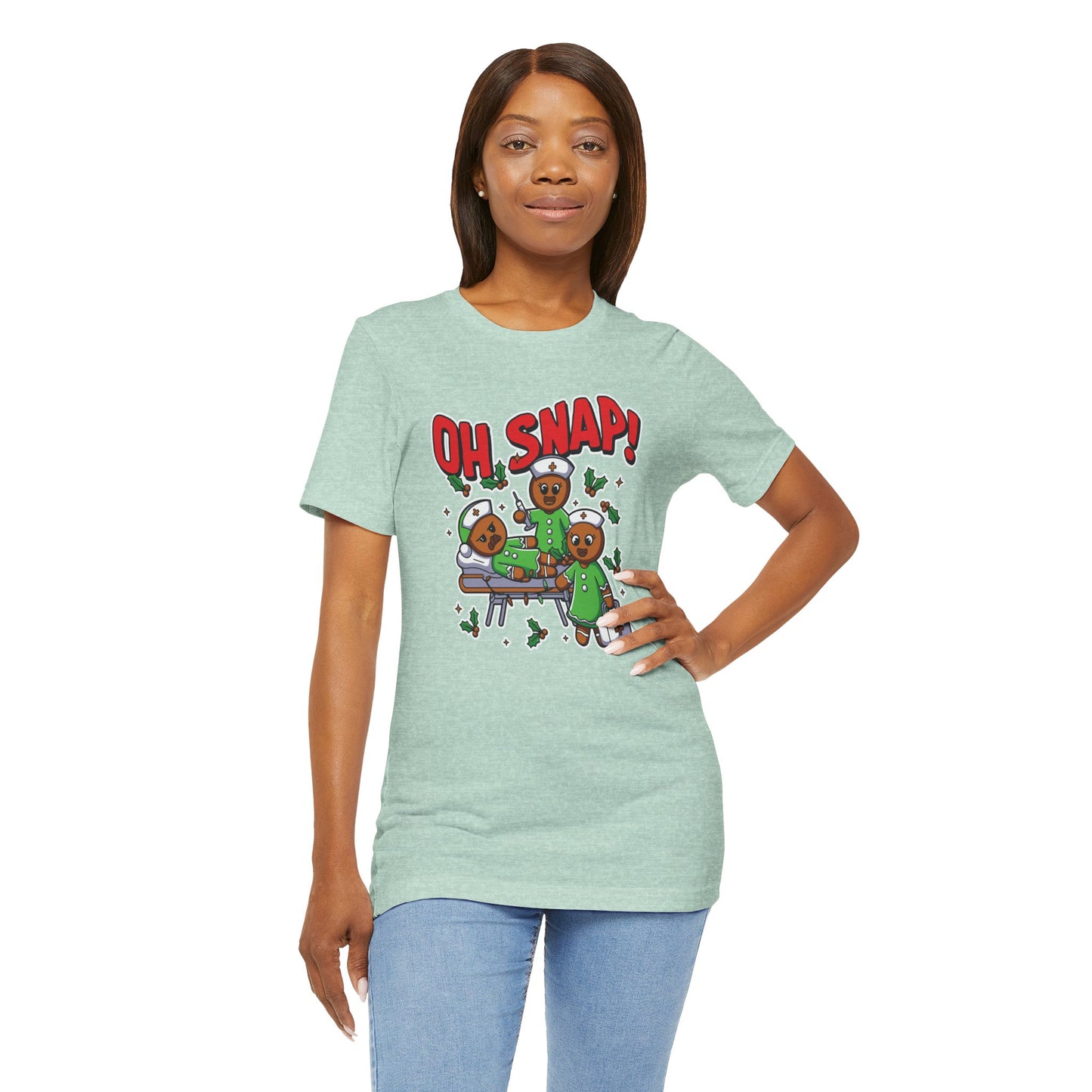 Christmas, Nurse, Oh Snap! - Unisex Jersey Short Sleeve Tee - 10351