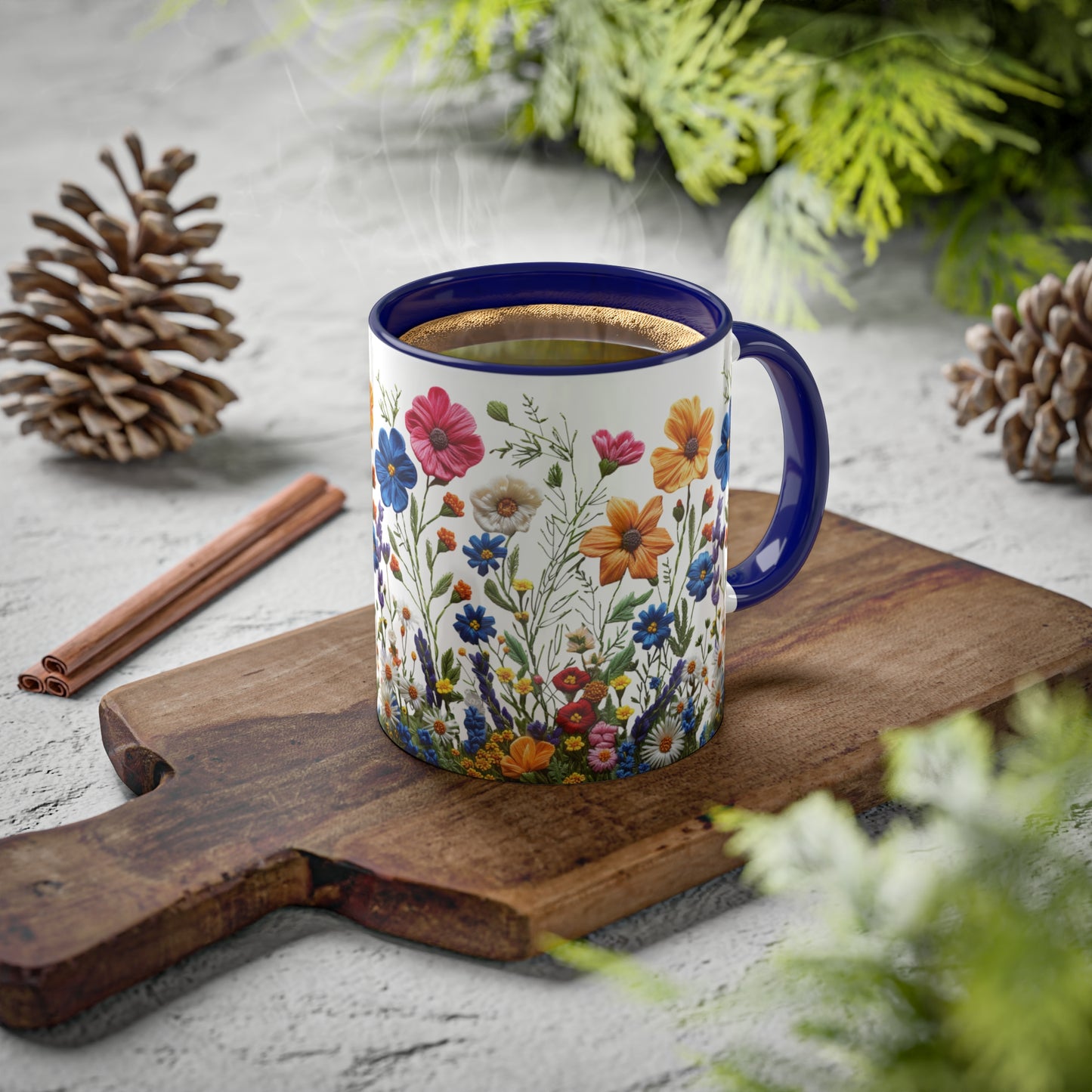 Wild and Free: Wildflower Colorful Mugs, 11oz