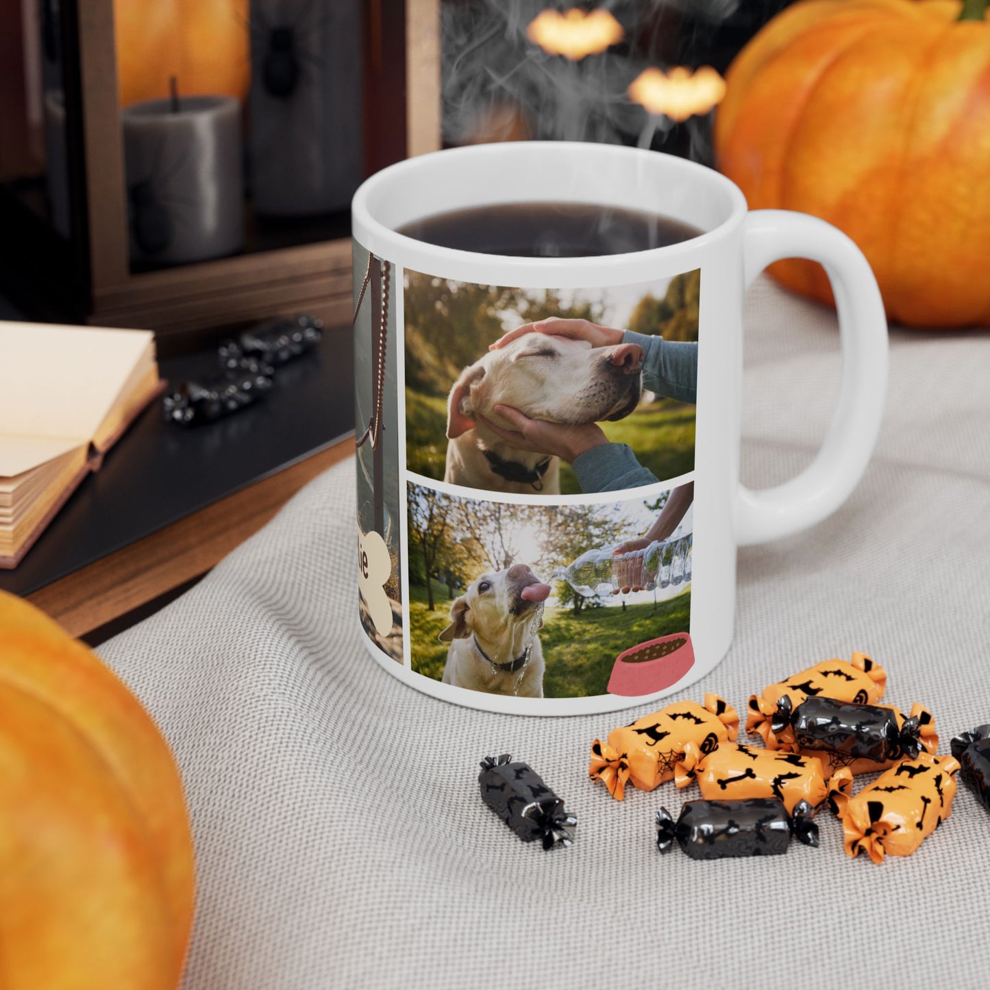 Personalized Pet Lover Mug, Dog Owner Gift, Custom Photo Cup, Cute Ceramic Drinkware, Unique Pet Memory - 14161