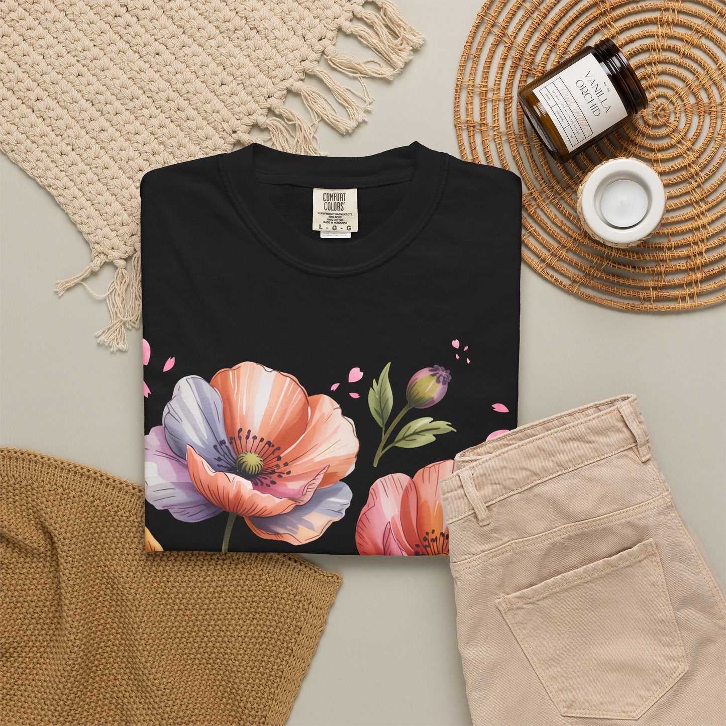 Bloom Where You’re Planted Poppy T-Shirt — Floral Mother’s Day Gift Tee - 14923